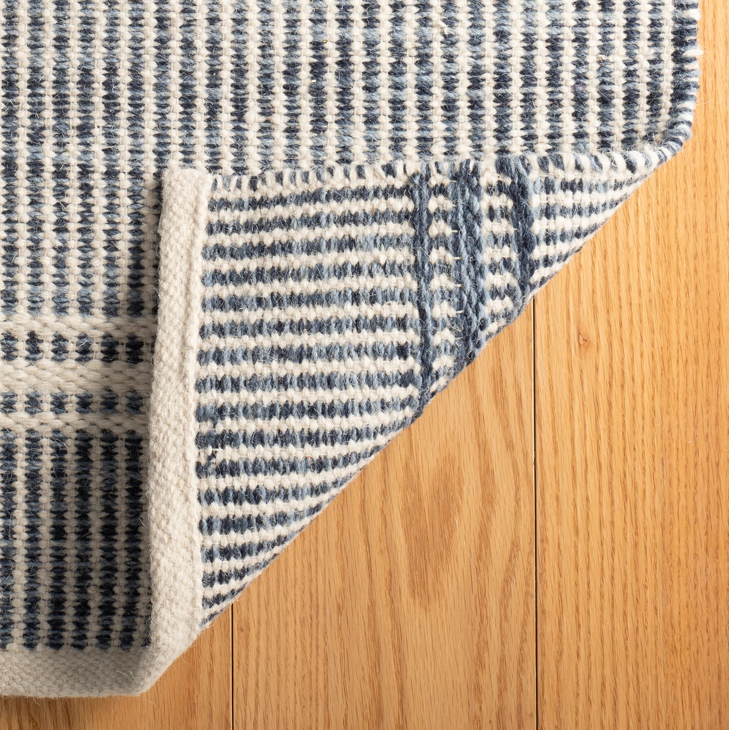 Malta Handwoven Wool Rug | Blue - Image 12