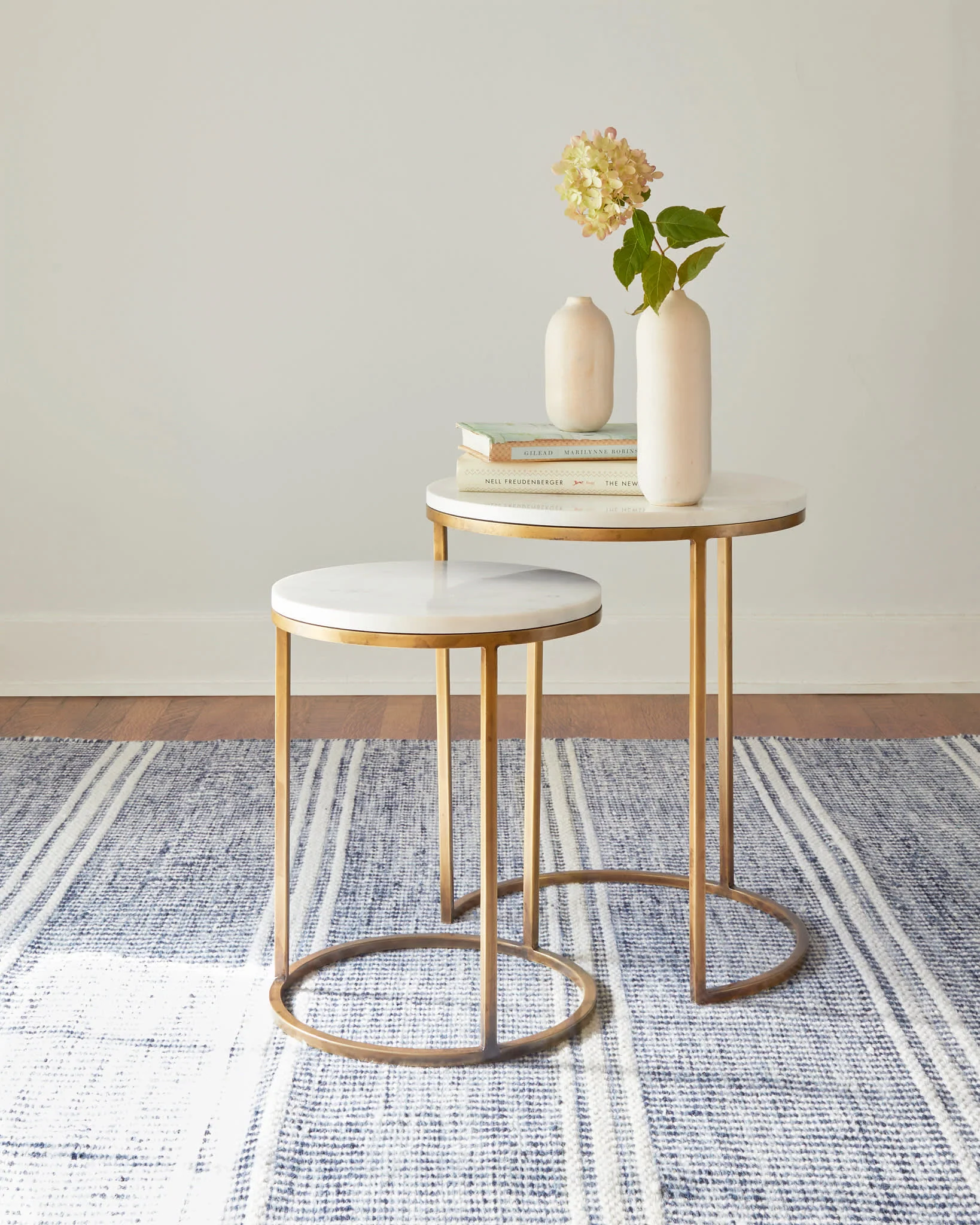 Malta Handwoven Wool Rug | Blue - Image 7