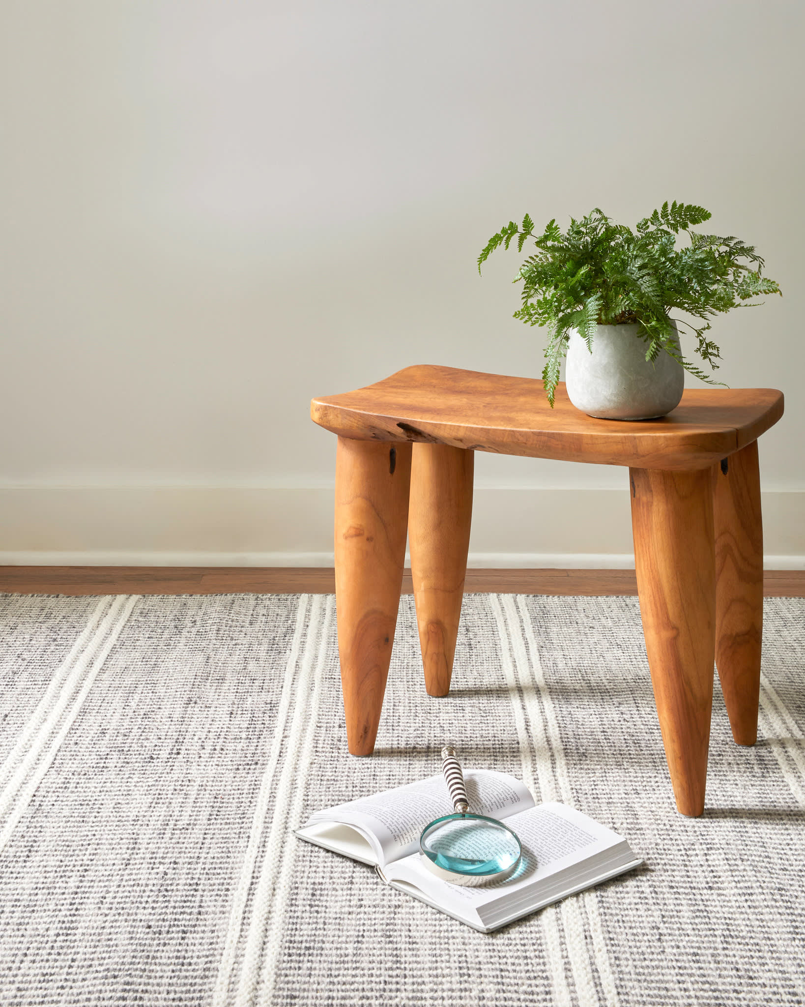 Malta Handwoven Wool Rug | Grey - Image 3