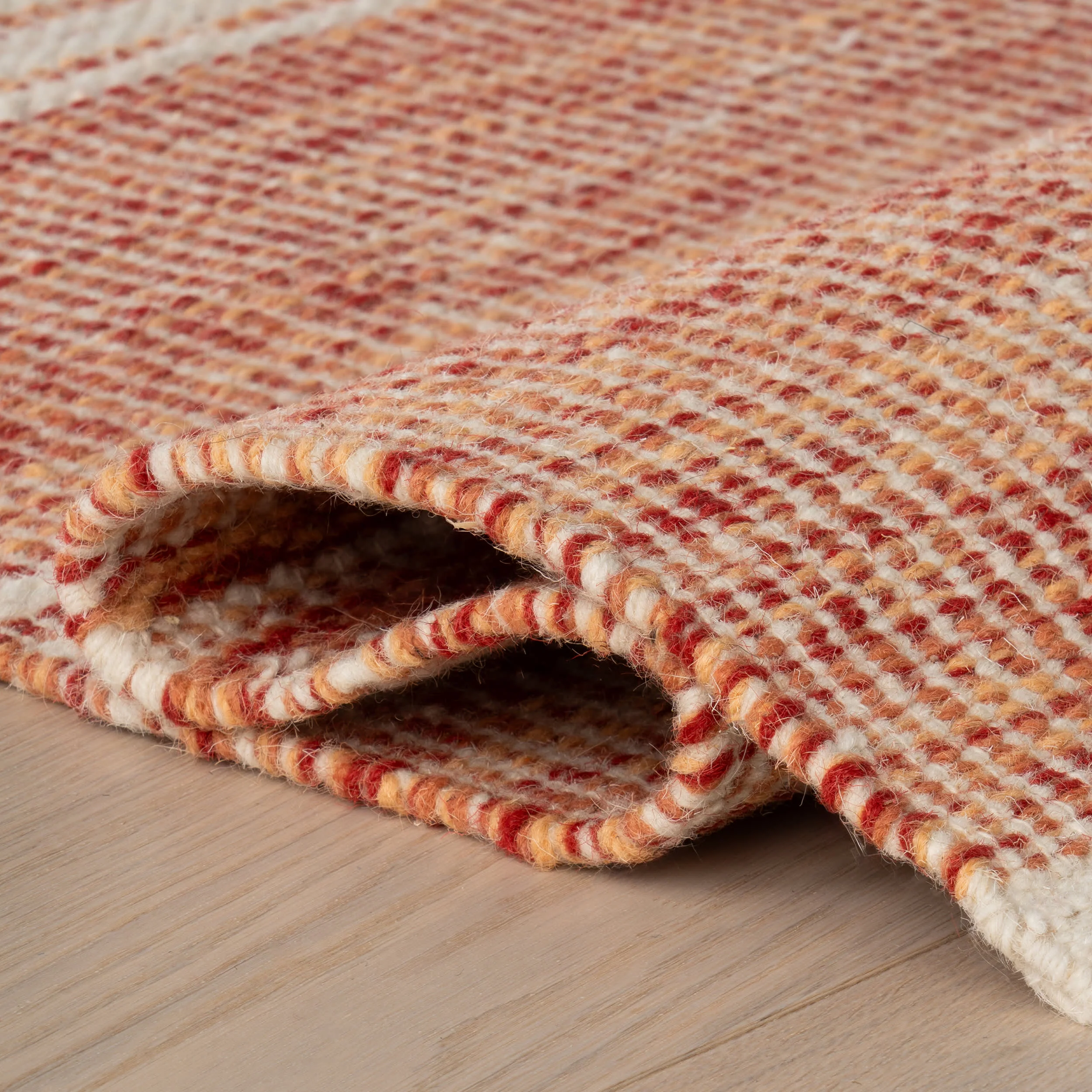 Malta Handwoven Wool Rug | Pink - Image 3