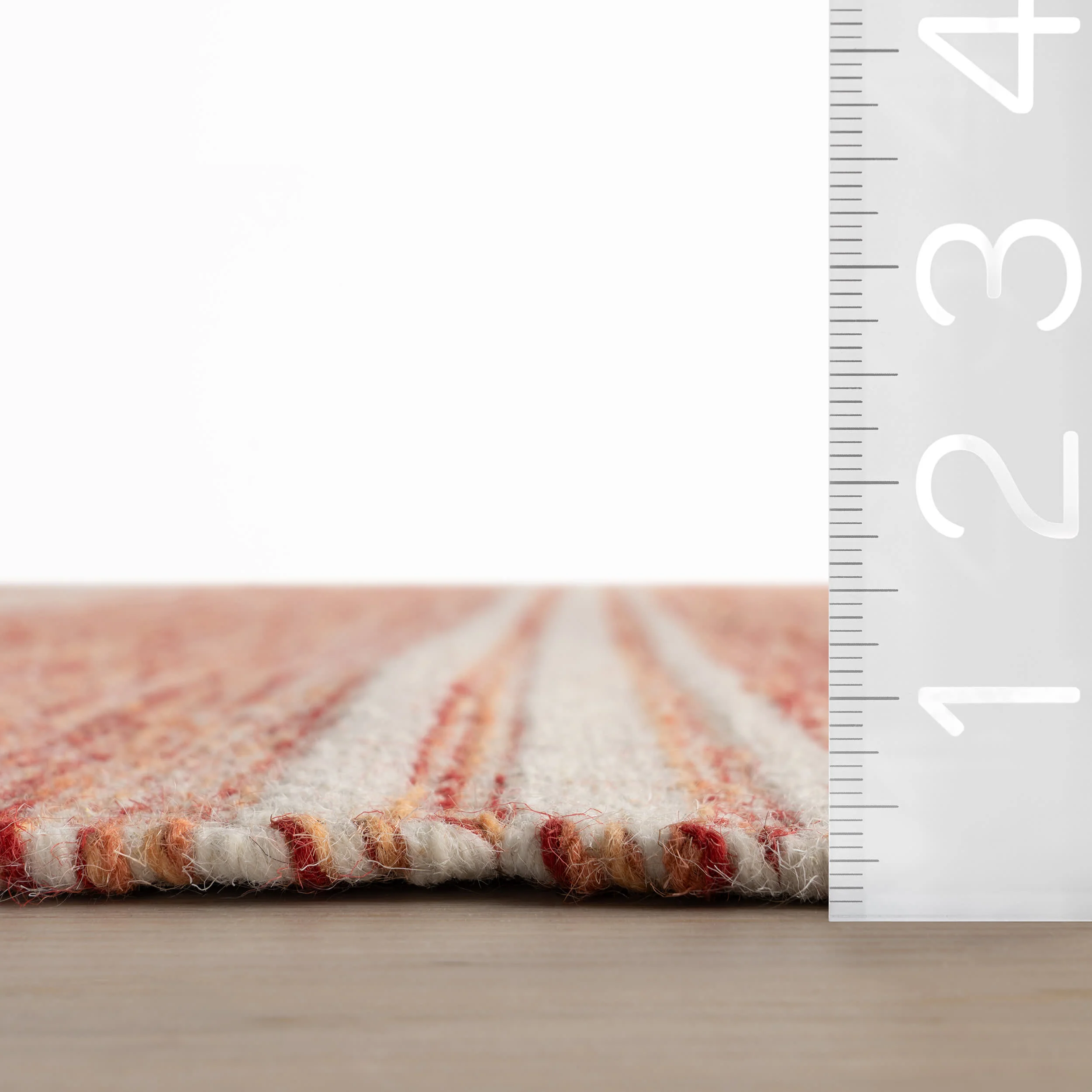 Malta Handwoven Wool Rug | Pink - Image 5