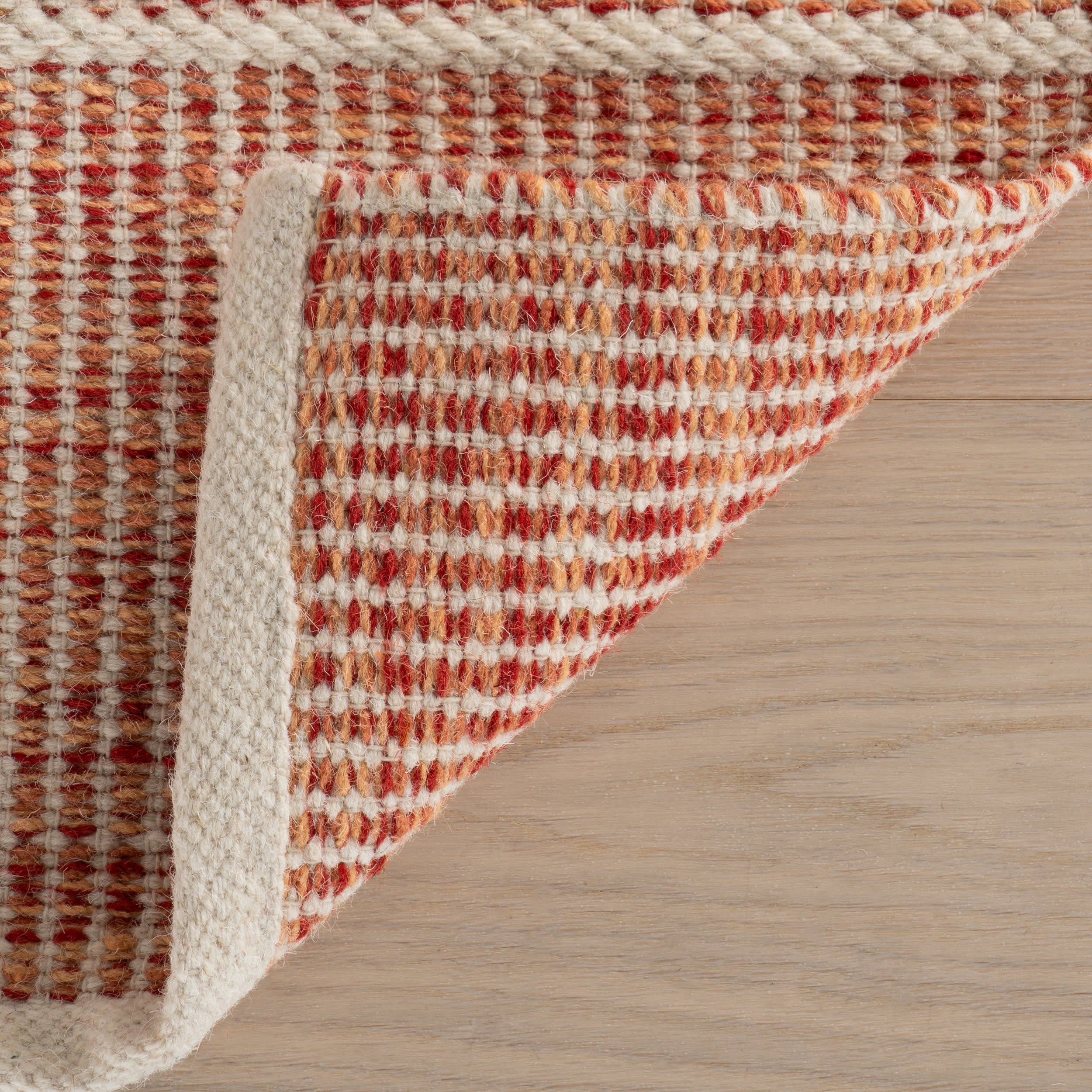 Malta Handwoven Wool Rug | Pink - Image 7