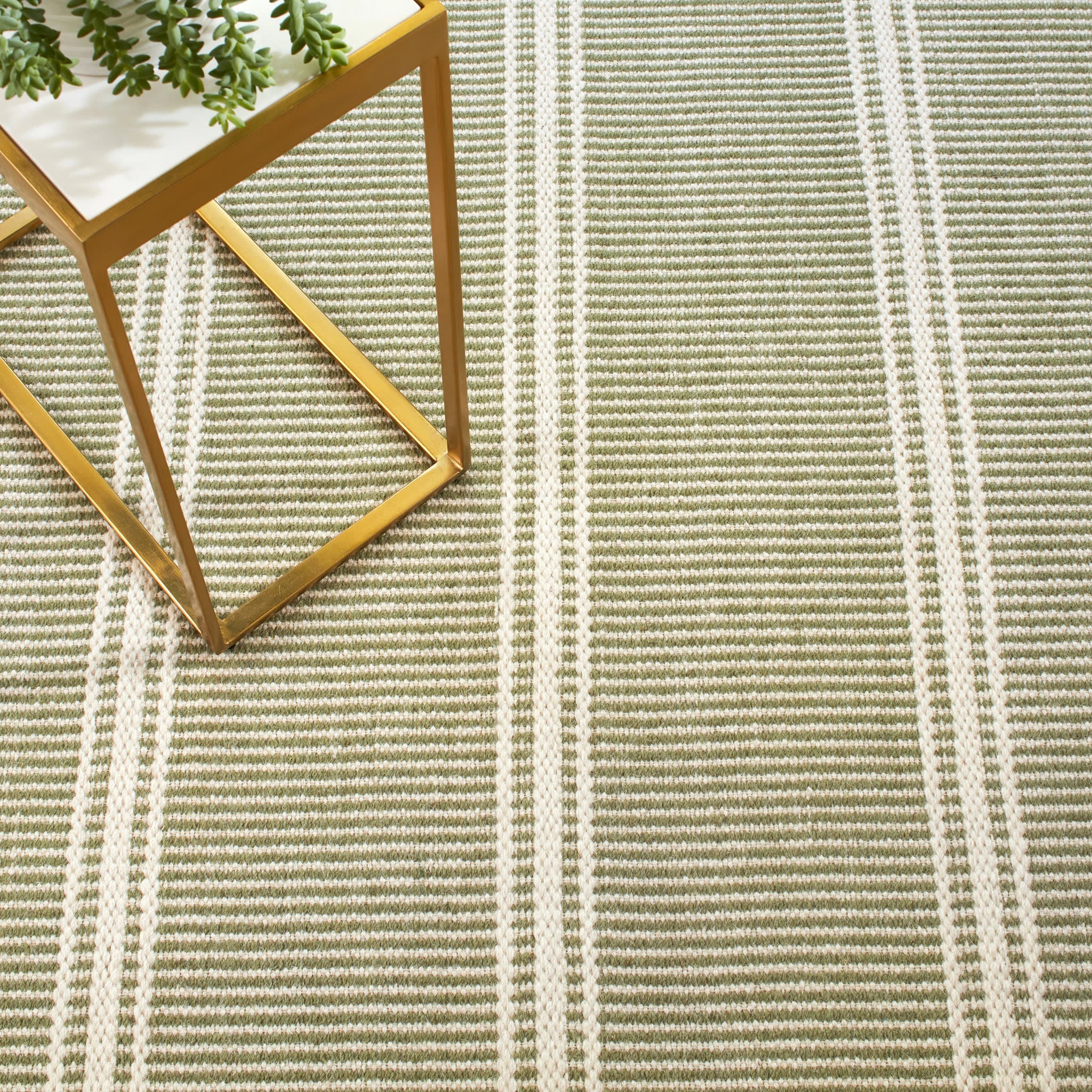 Malta Handwoven Wool Rug | Sage - Image 2