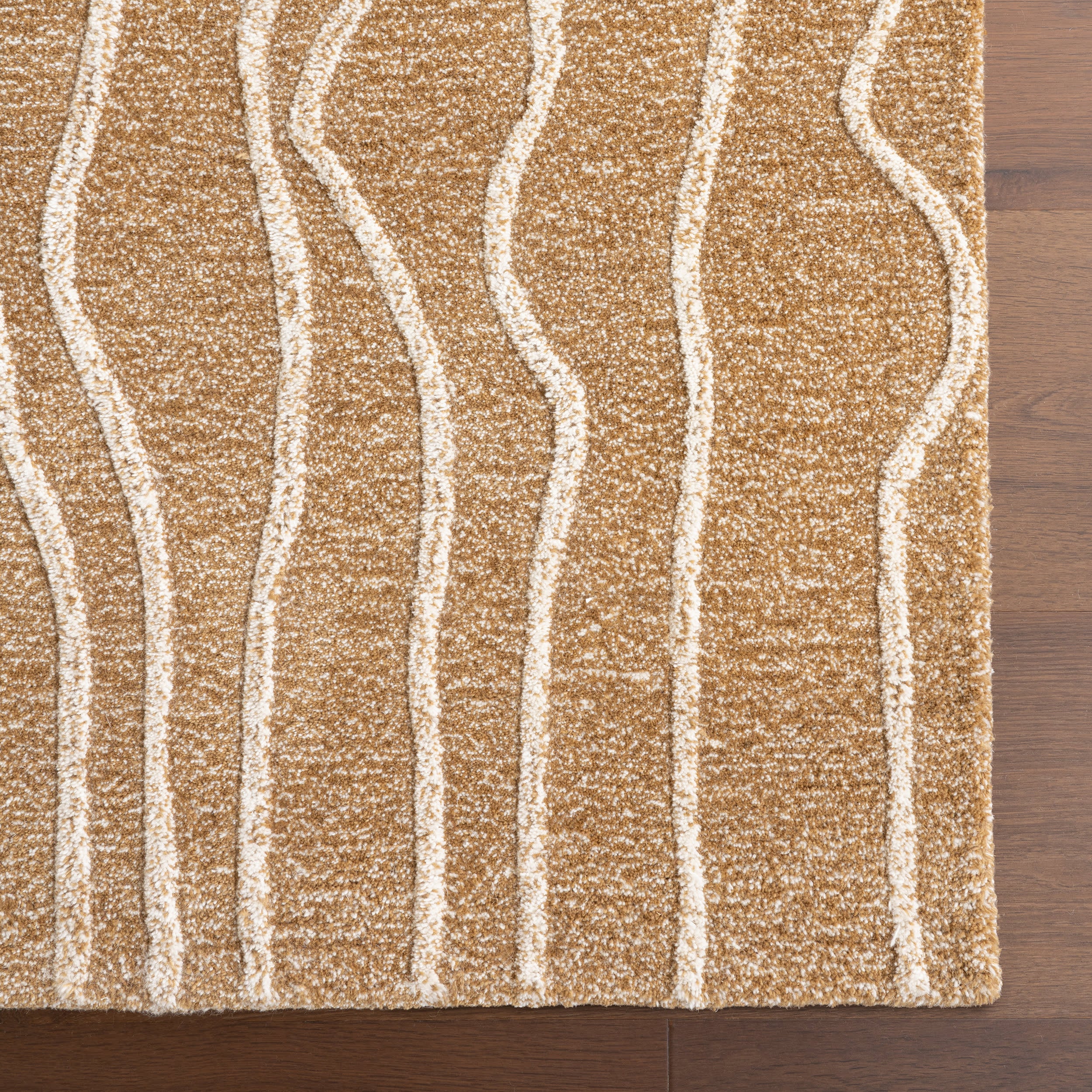 Mana Abstract Wool Rug | Beige - Image 4