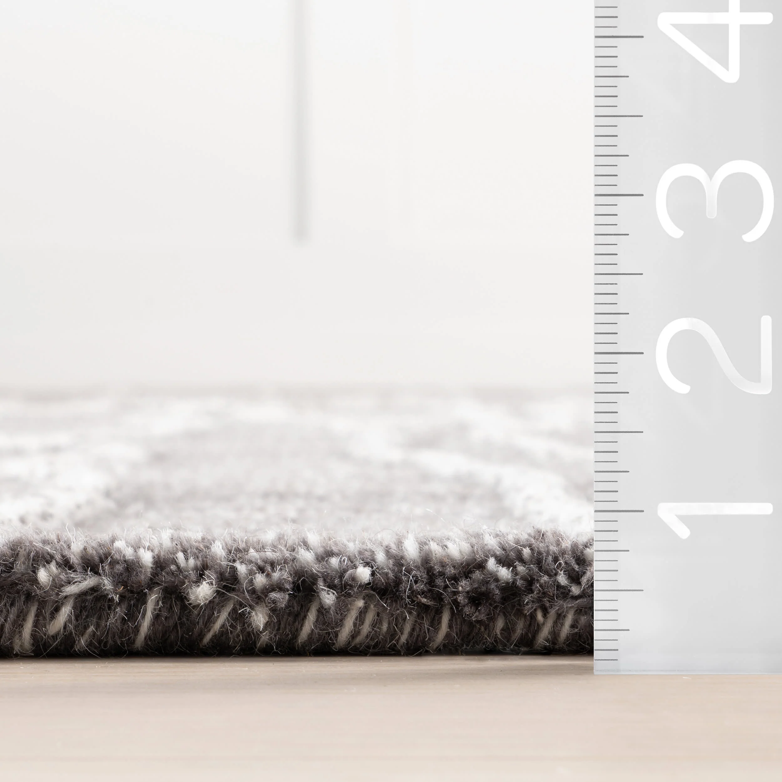 Mana Abstract Wool Rug | Grey - Image 5