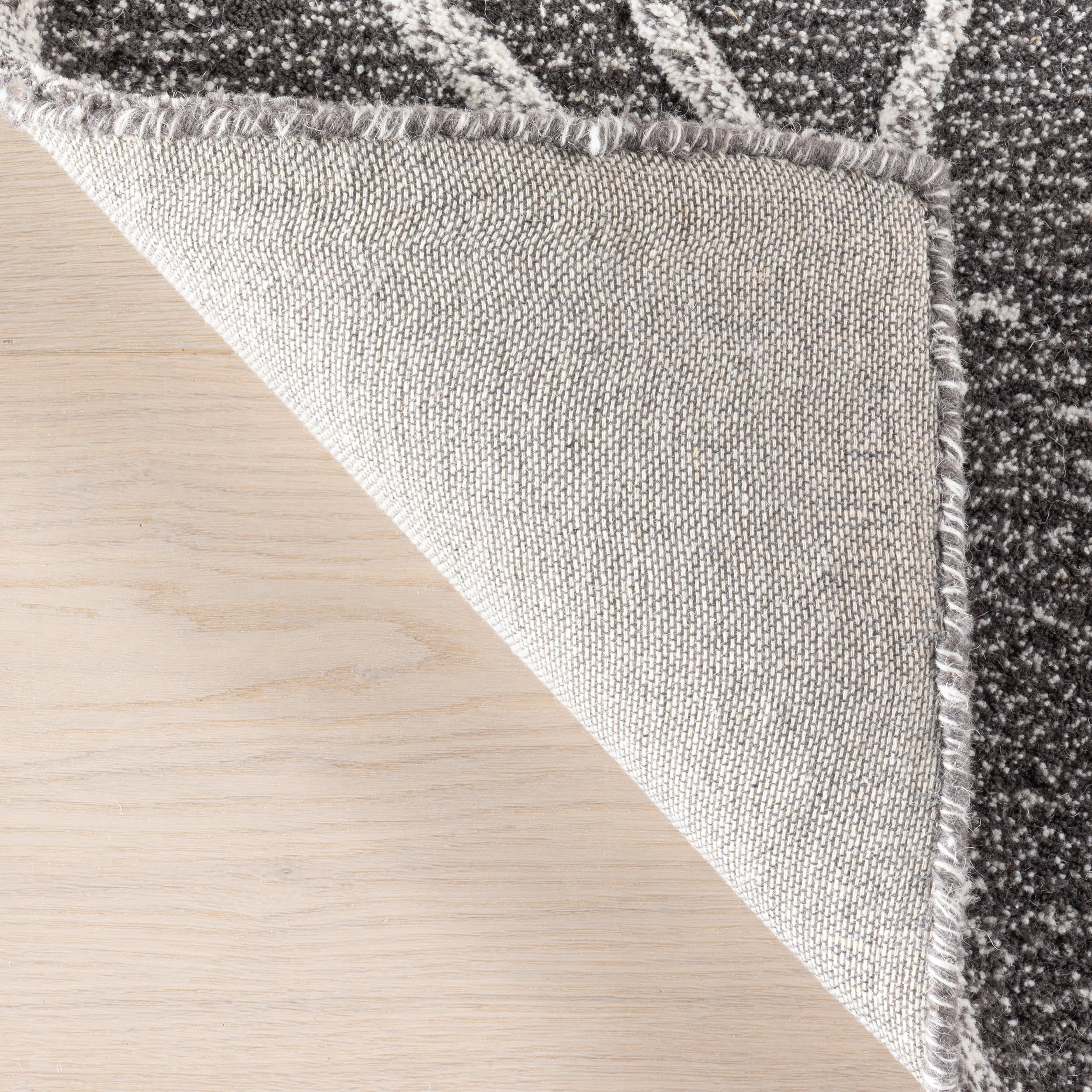 Mana Abstract Wool Rug | Grey - Image 6