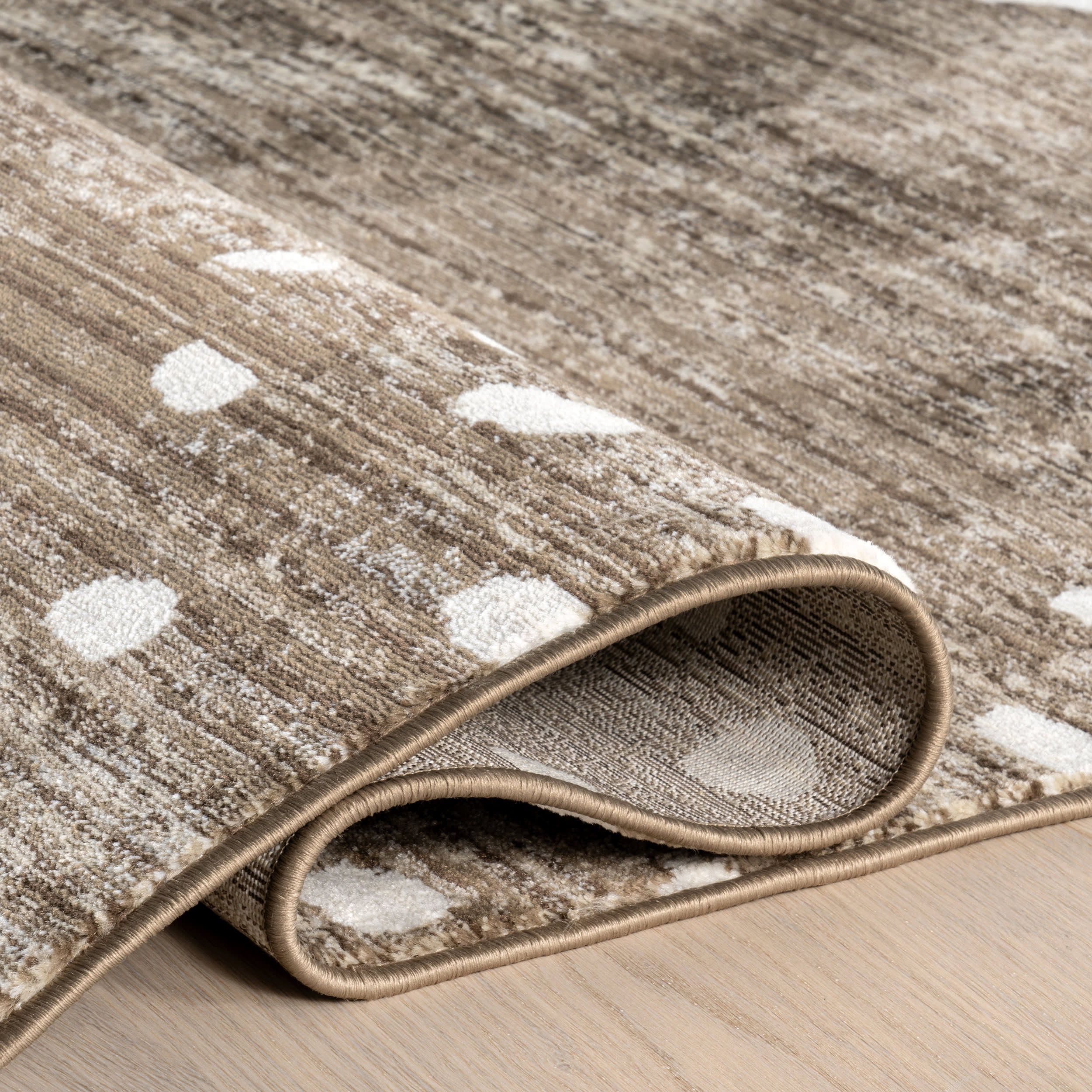 Manaslu Sunrise Fringed Rug | Light Brown - Image 8