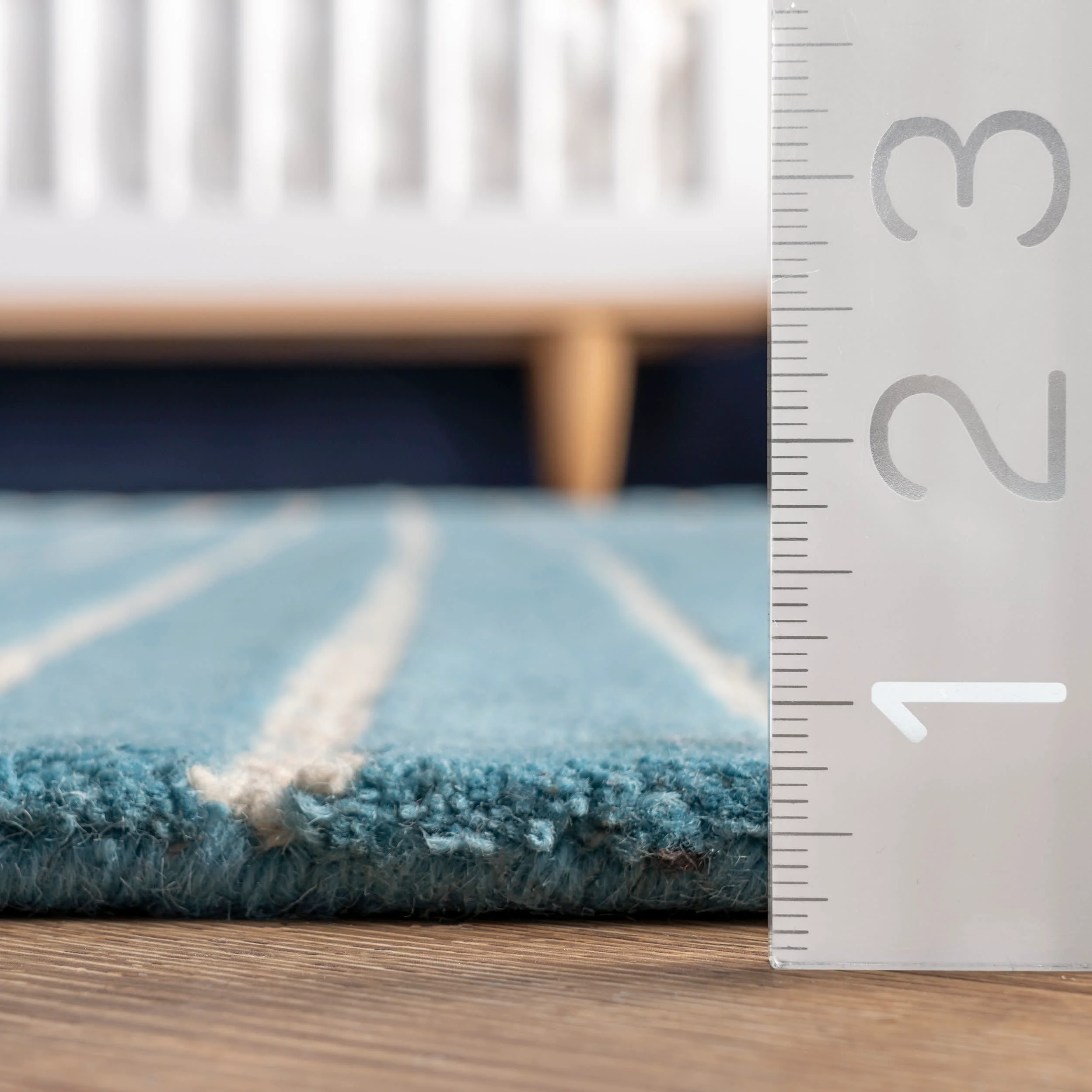 Mandia Striped Rug | Baby Blue - Image 4