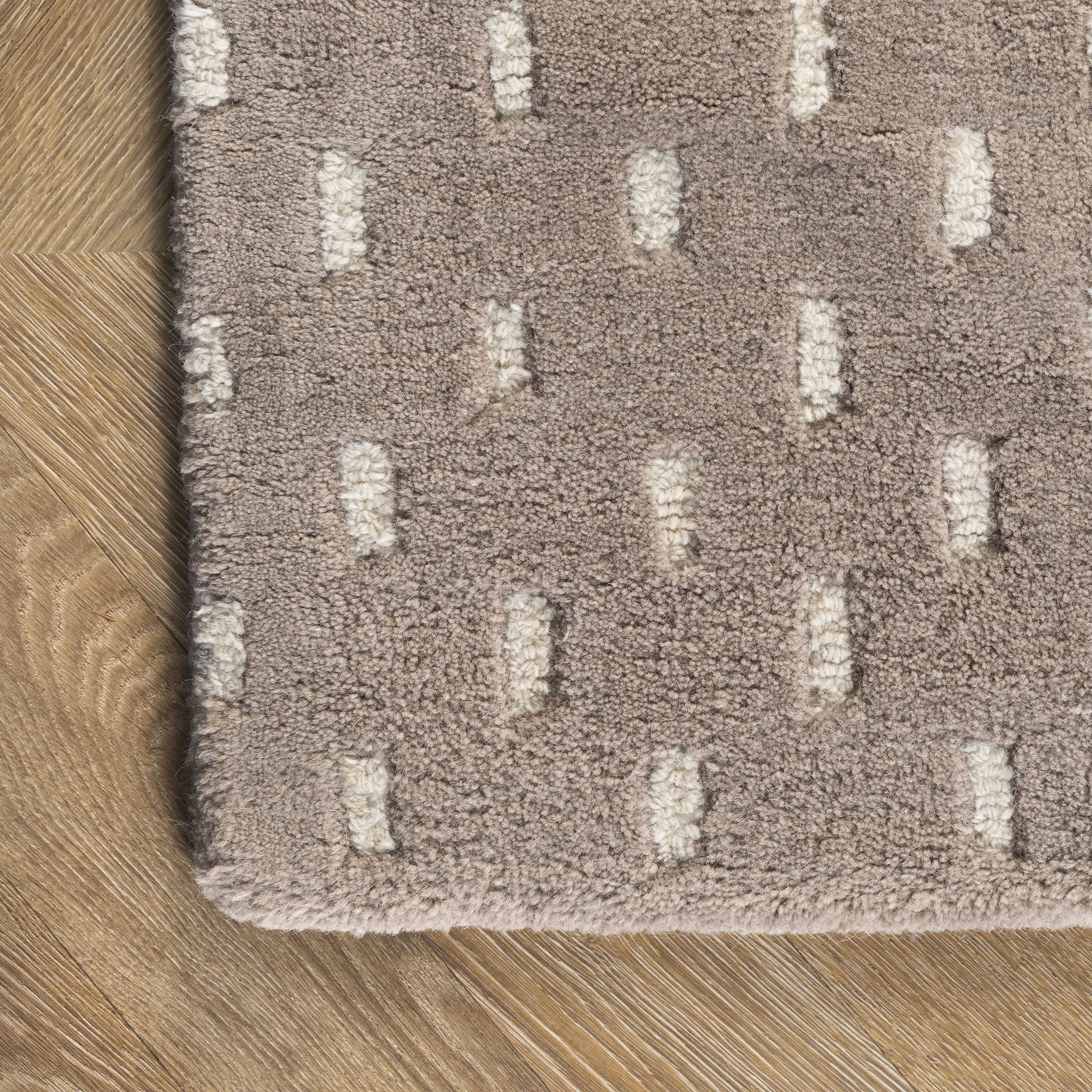 Mandia Striped Rug | Taupe - Image 3