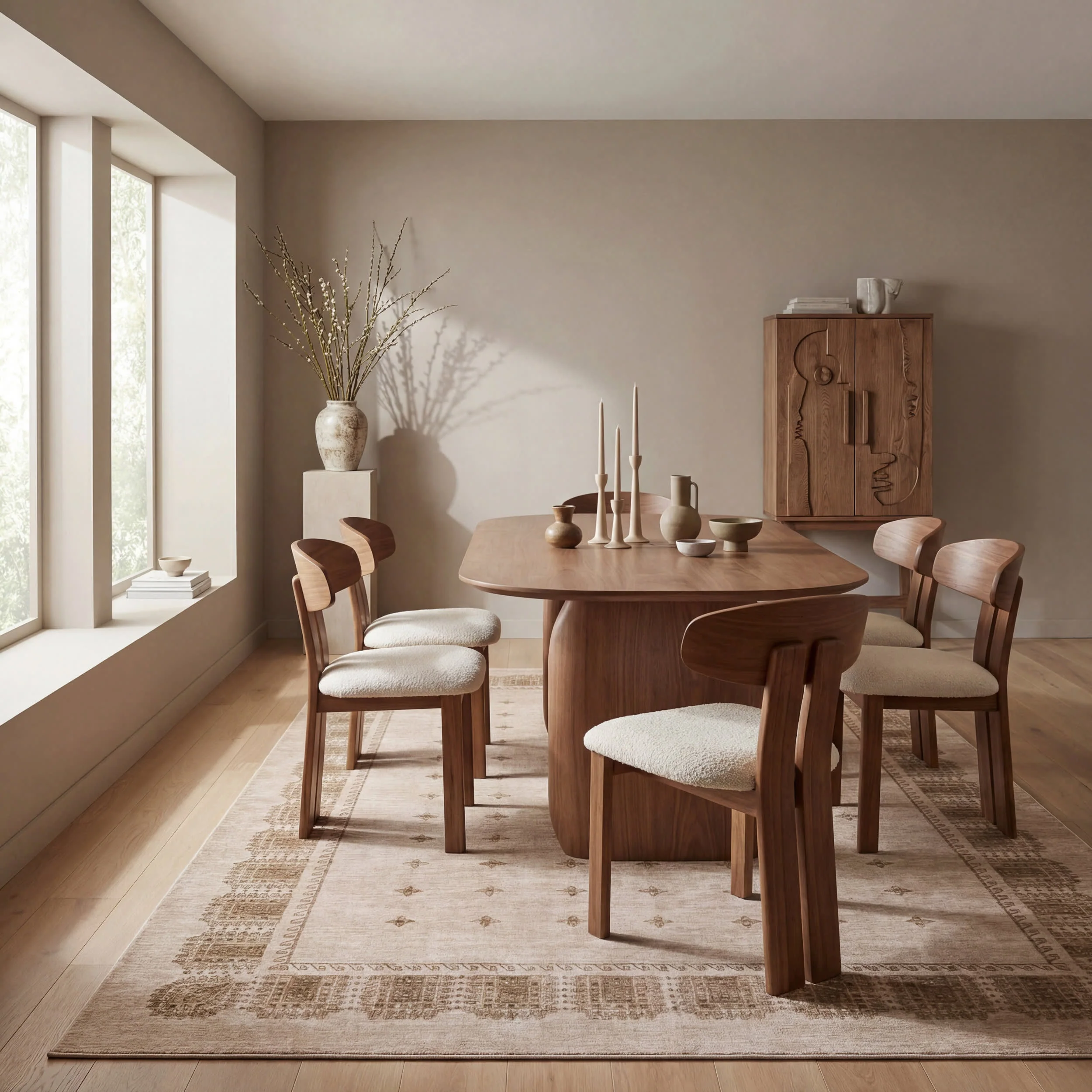 Manvie Traditional Washable Rug | Brown - Image 7