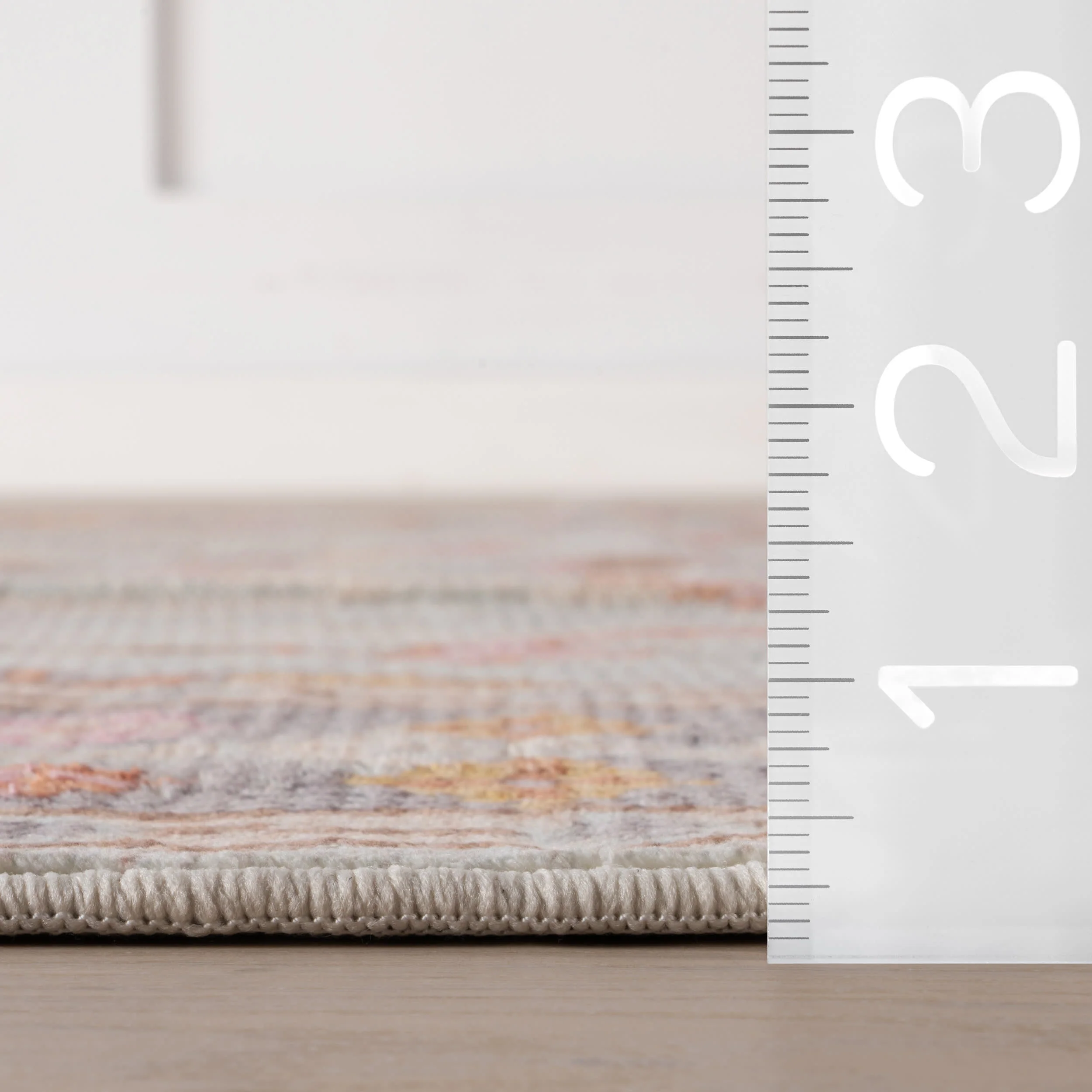 Mara Washable Rug | Light Blue - Image 5
