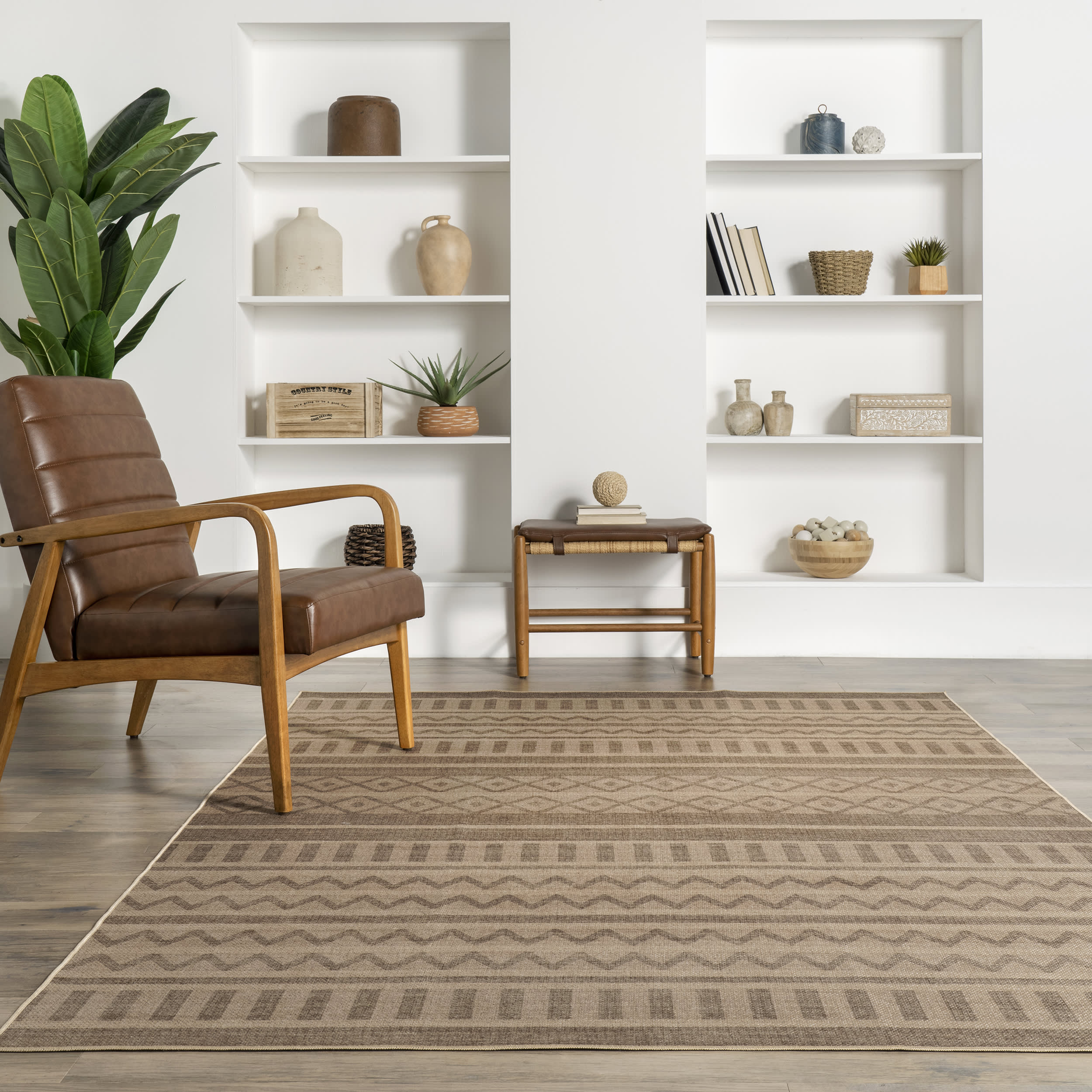 Marcie Easy-Jute Washable Banded Rug | Natural - Image 4