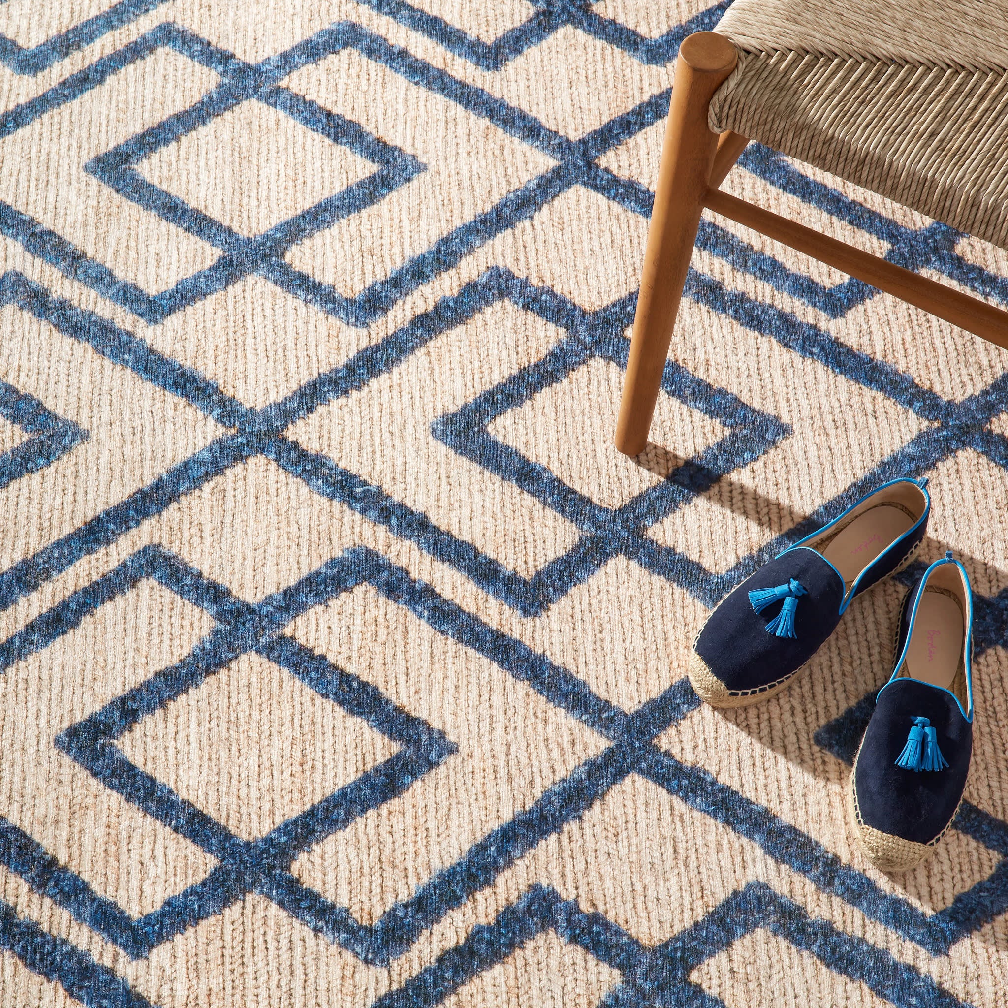 Marco Machine Washable Rug | Navy - Image 3
