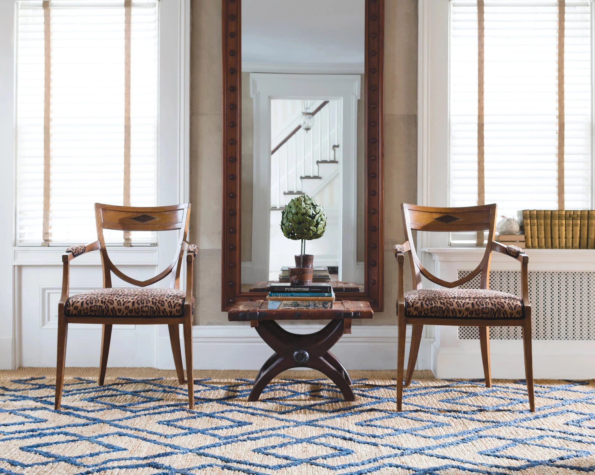 Marco Jute Soumak Handwoven Rug by Bunny Williams | Navy - Image 3