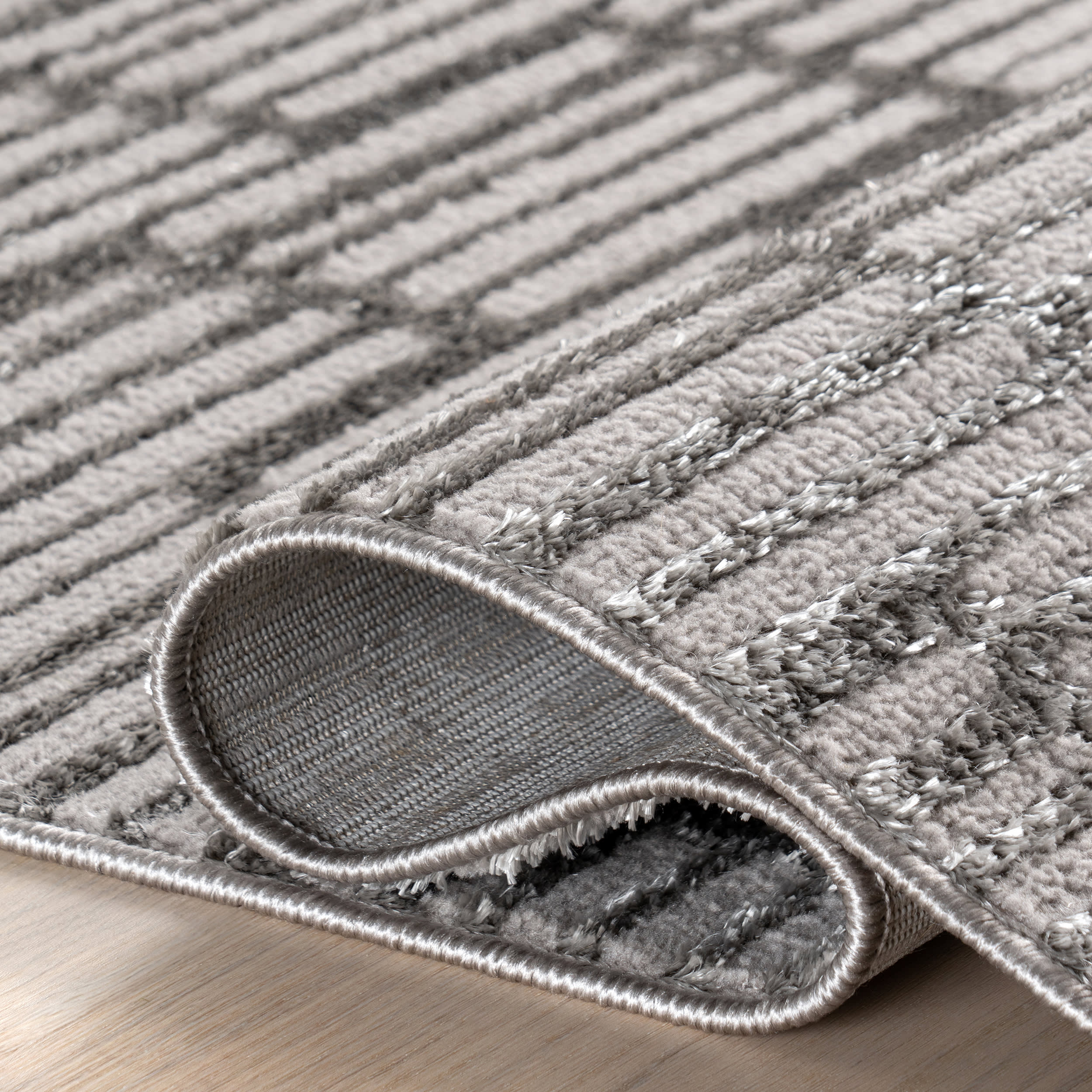 Marem Geometric Rug | Grey - Image 9