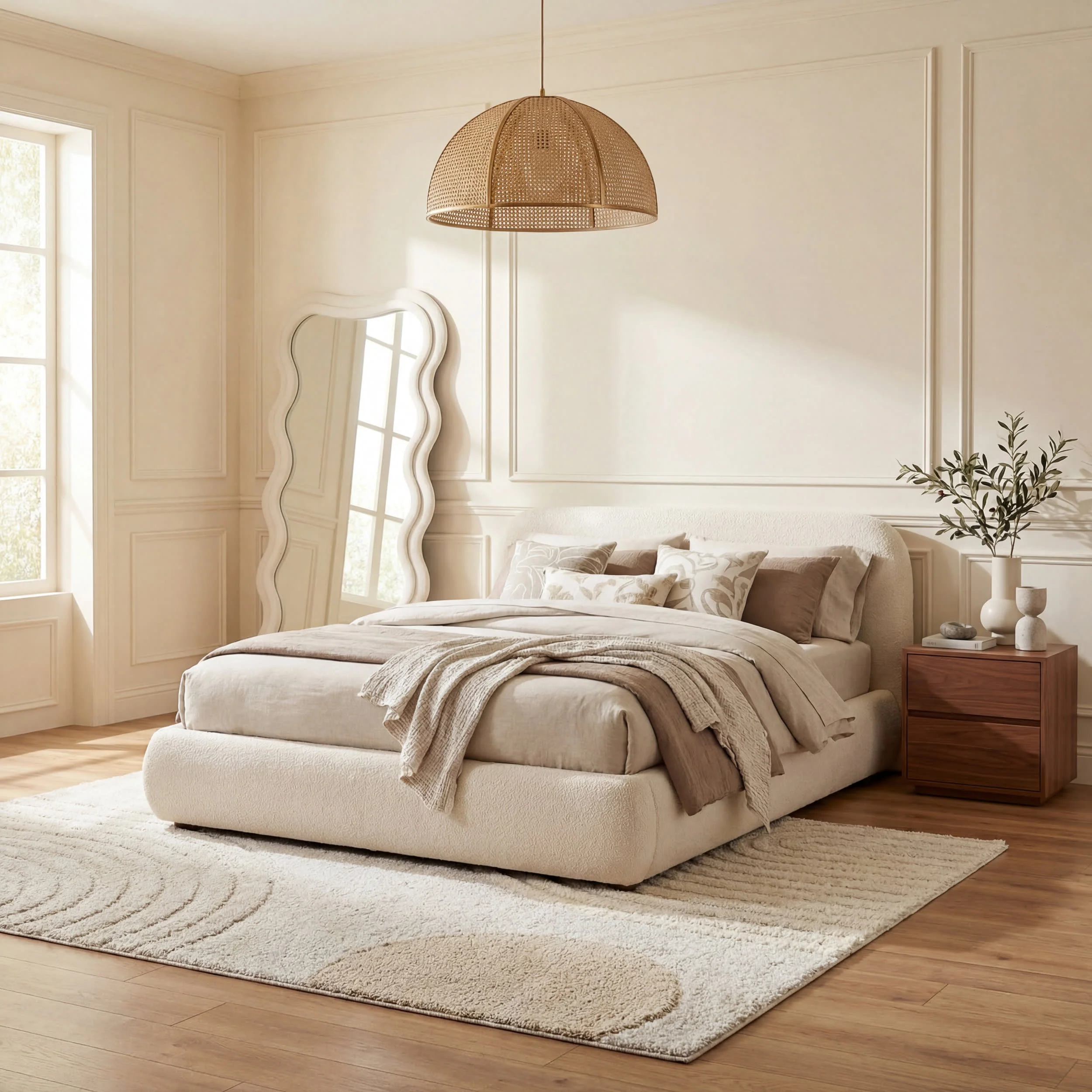 Maren Hazy Swirls Rug | Beige - Image 10