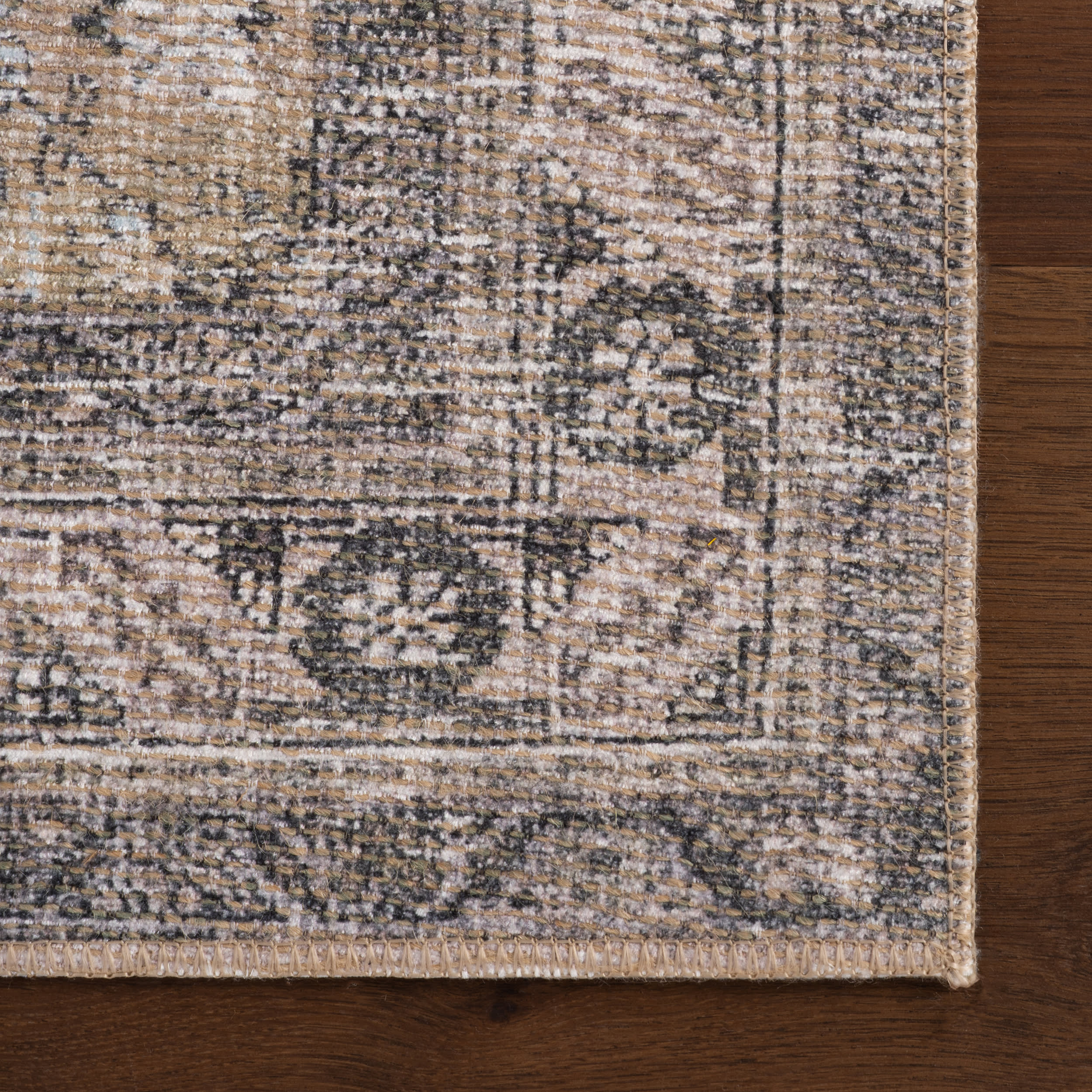 Eirene Antiqued Jute-Blend Rug | Brown - Image 4