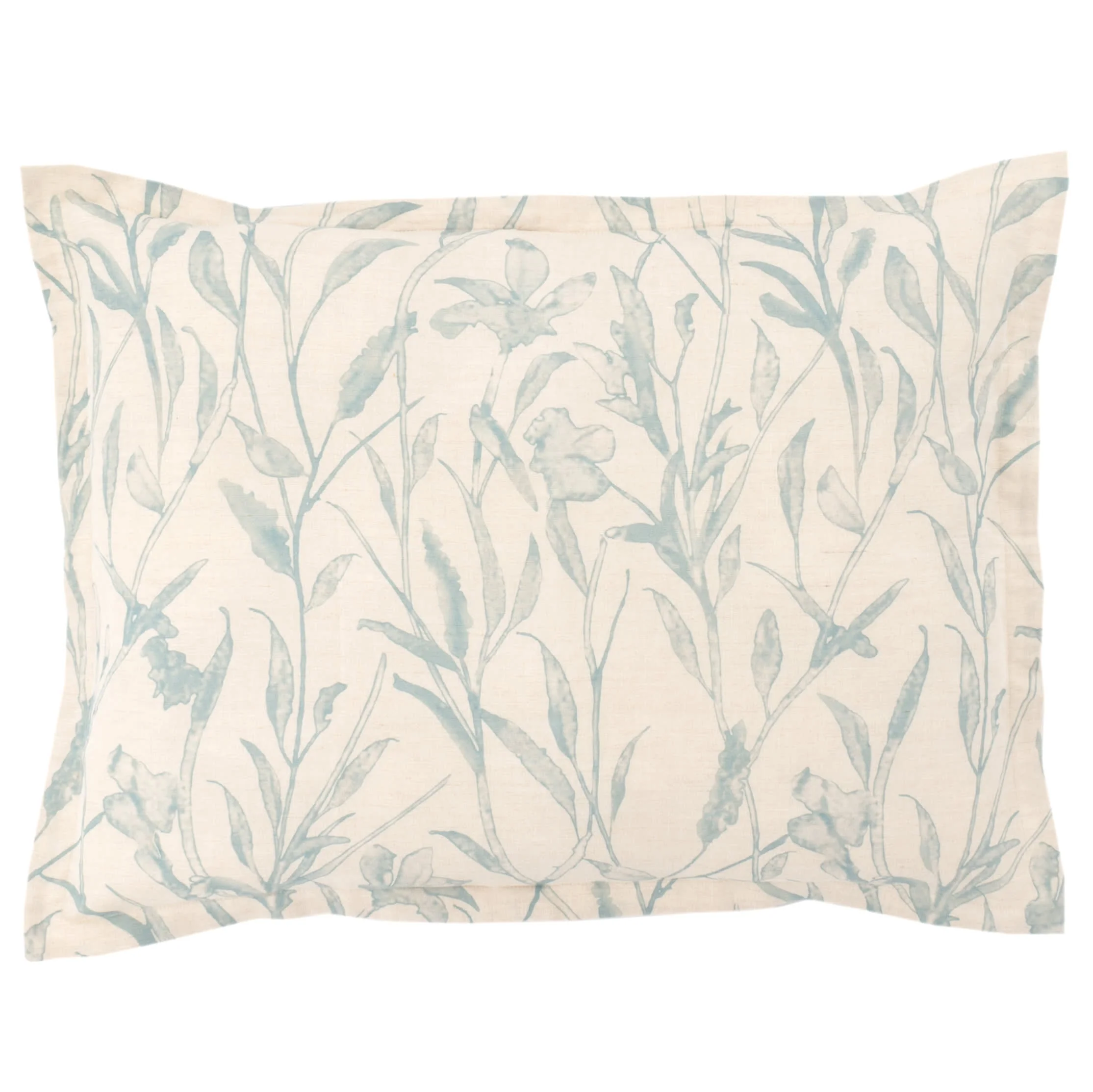 Margot Linen Sham | Pewter Blue - Image 3
