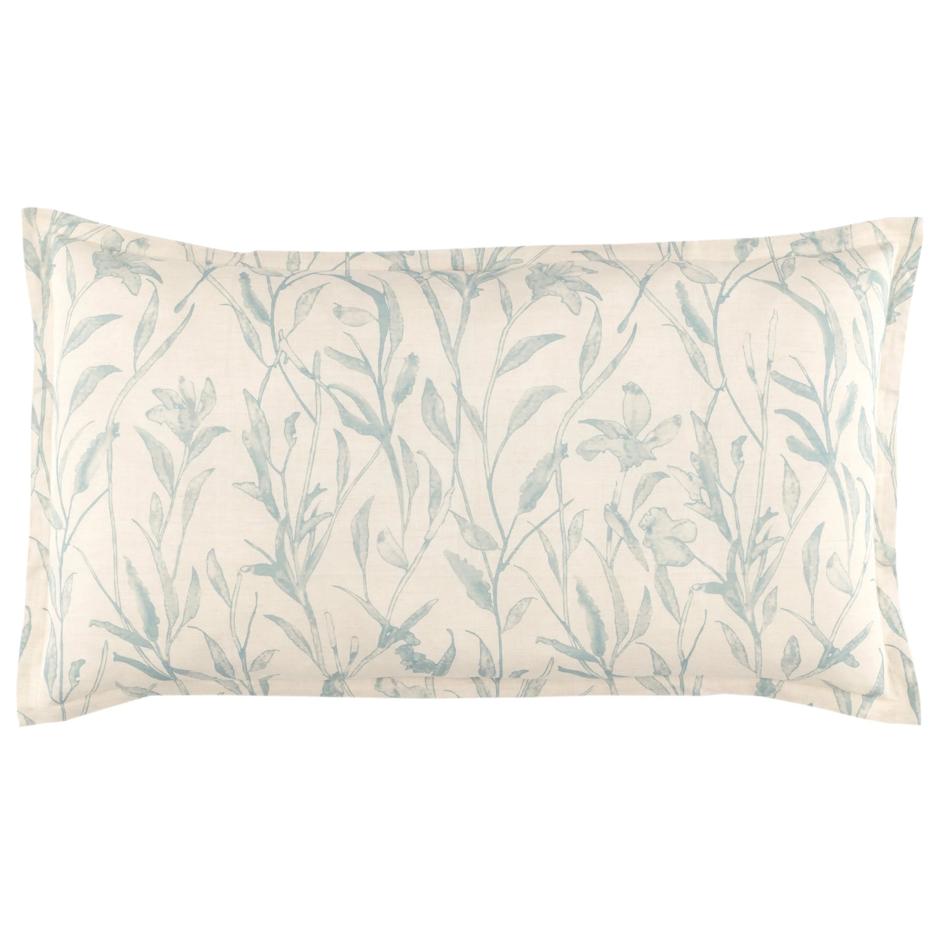 Margot Linen Sham | Pewter Blue - Image 4