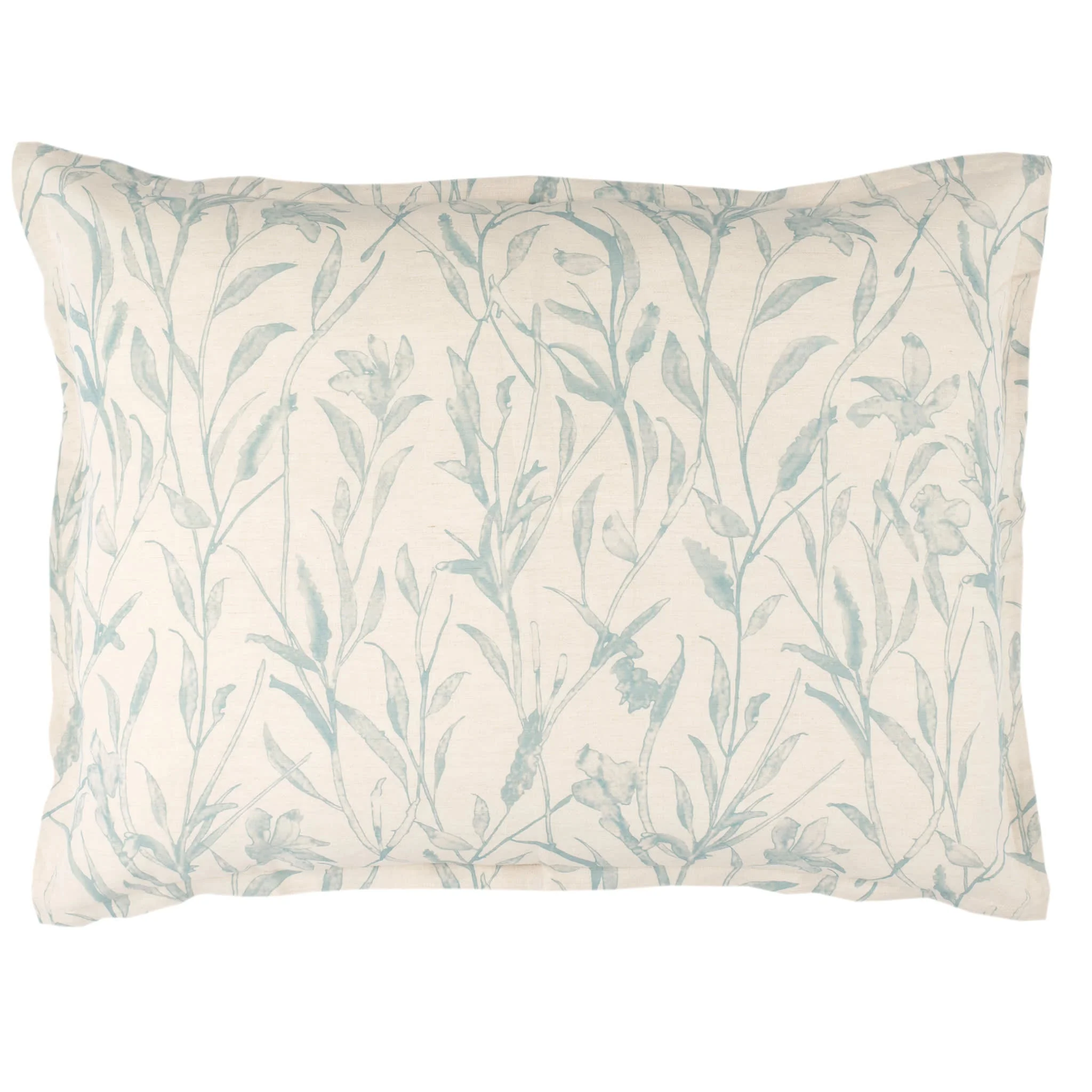 Margot Linen Sham | Pewter Blue - Image 5