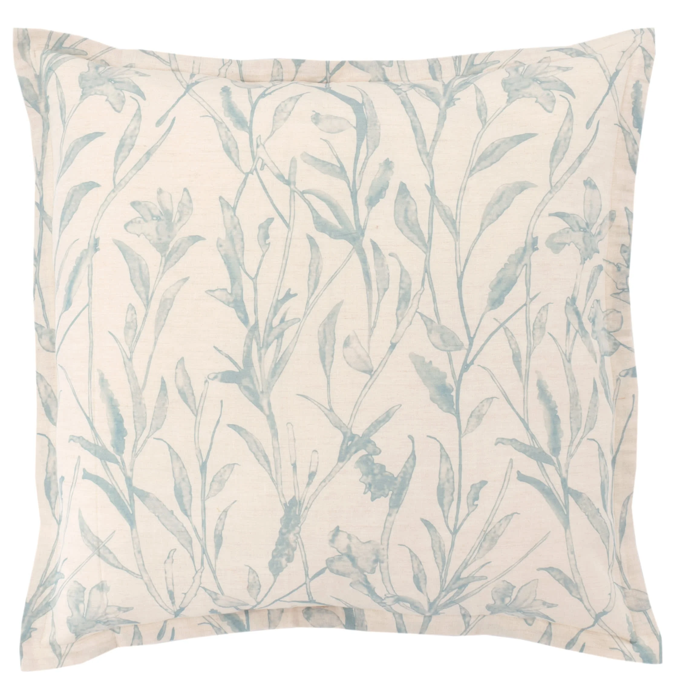 Margot Linen Sham | Pewter Blue - Image 6