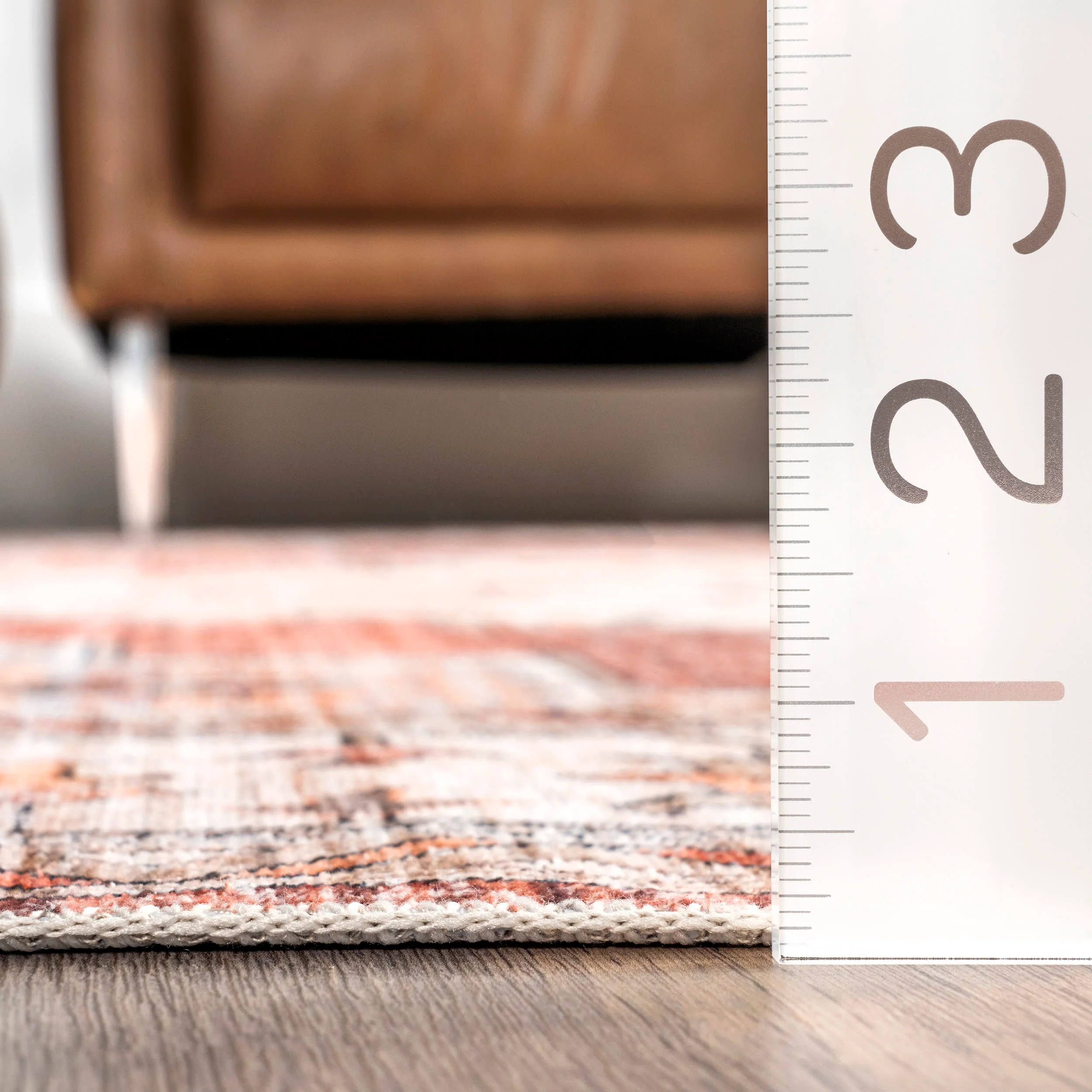Maria Oasis Medallion Washable Rug | Rust - Image 5