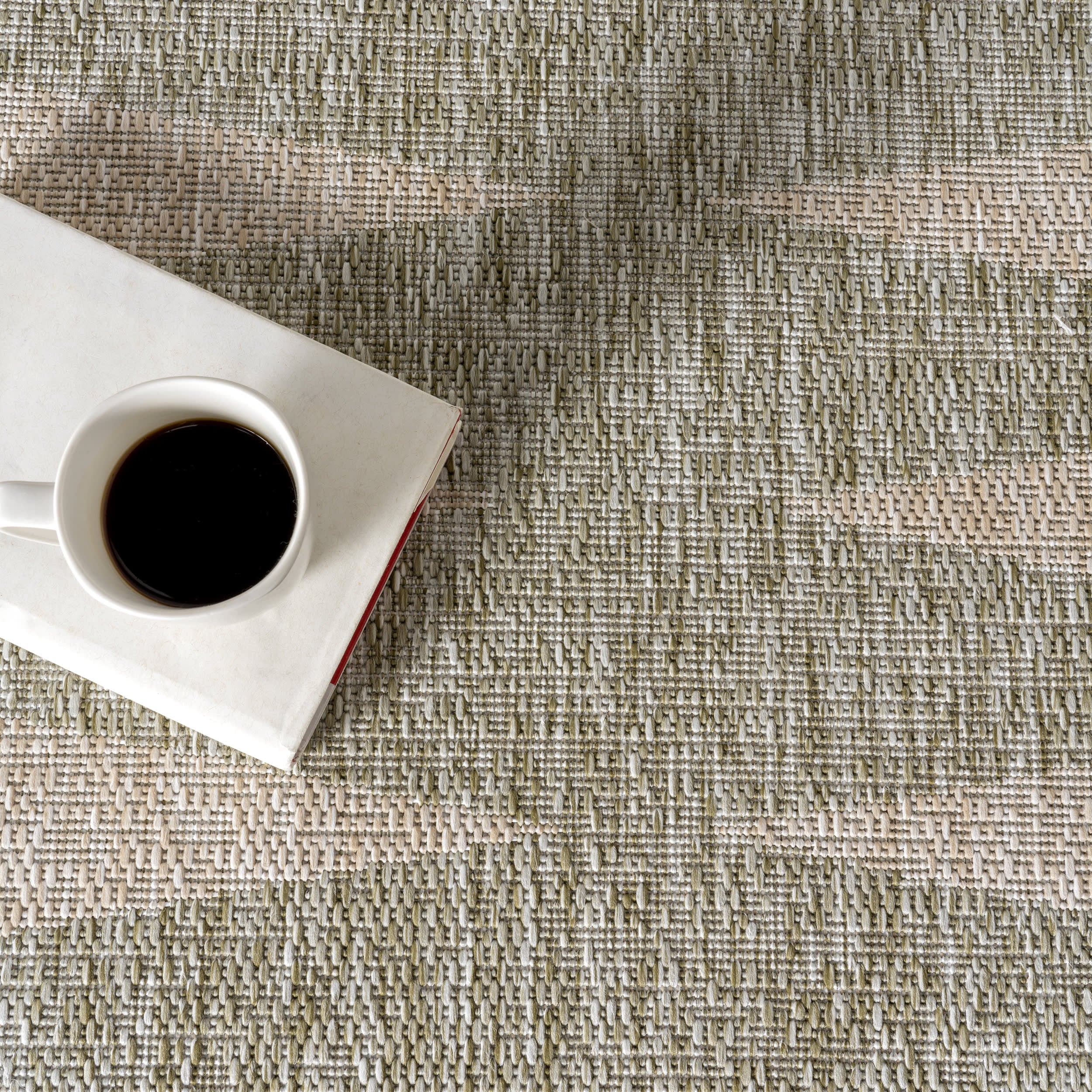 Mariam Geometric Stripes Indoor/Outdoor Rug | Green - Image 8