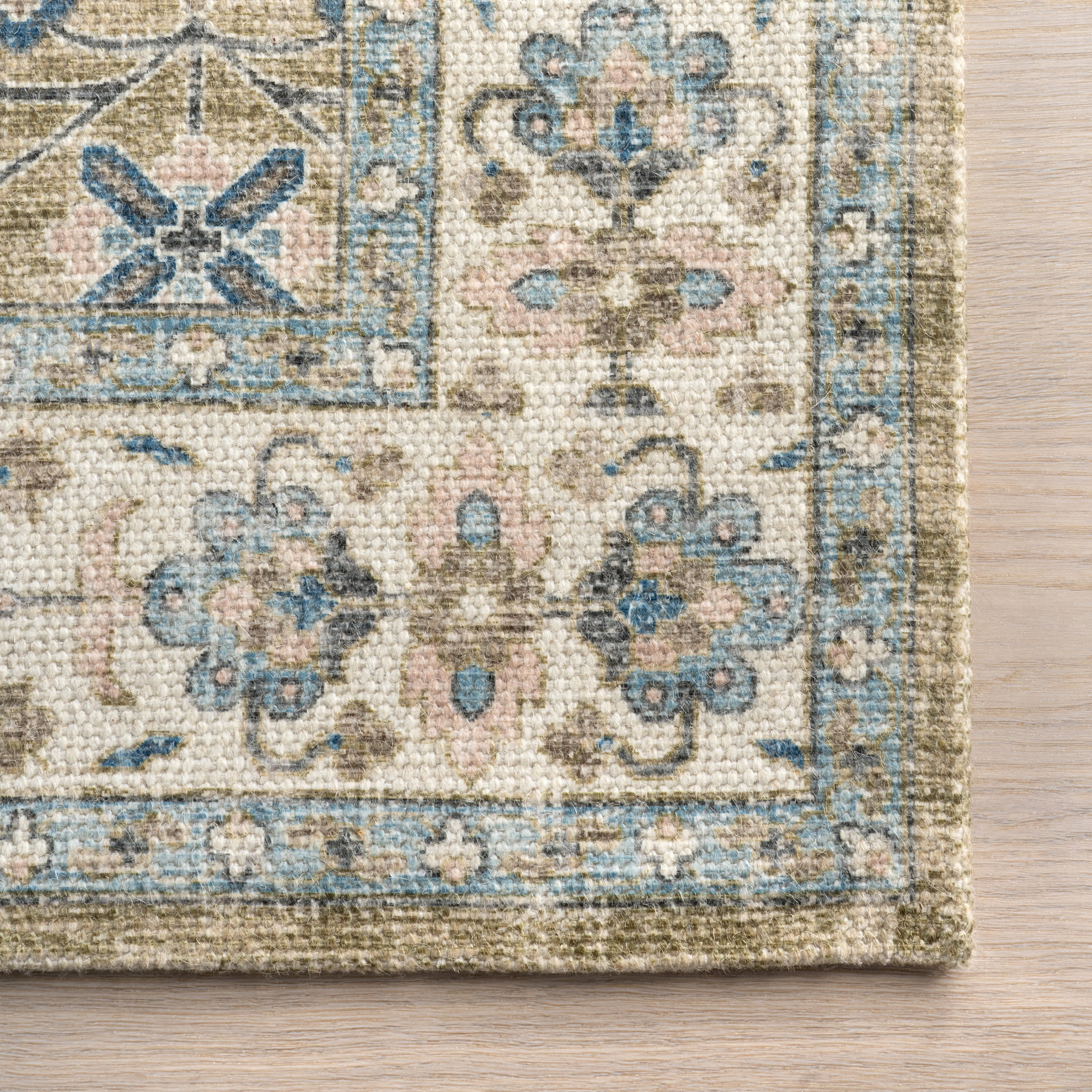 Mariel Wool and Cotton Rug | Blue - Image 4