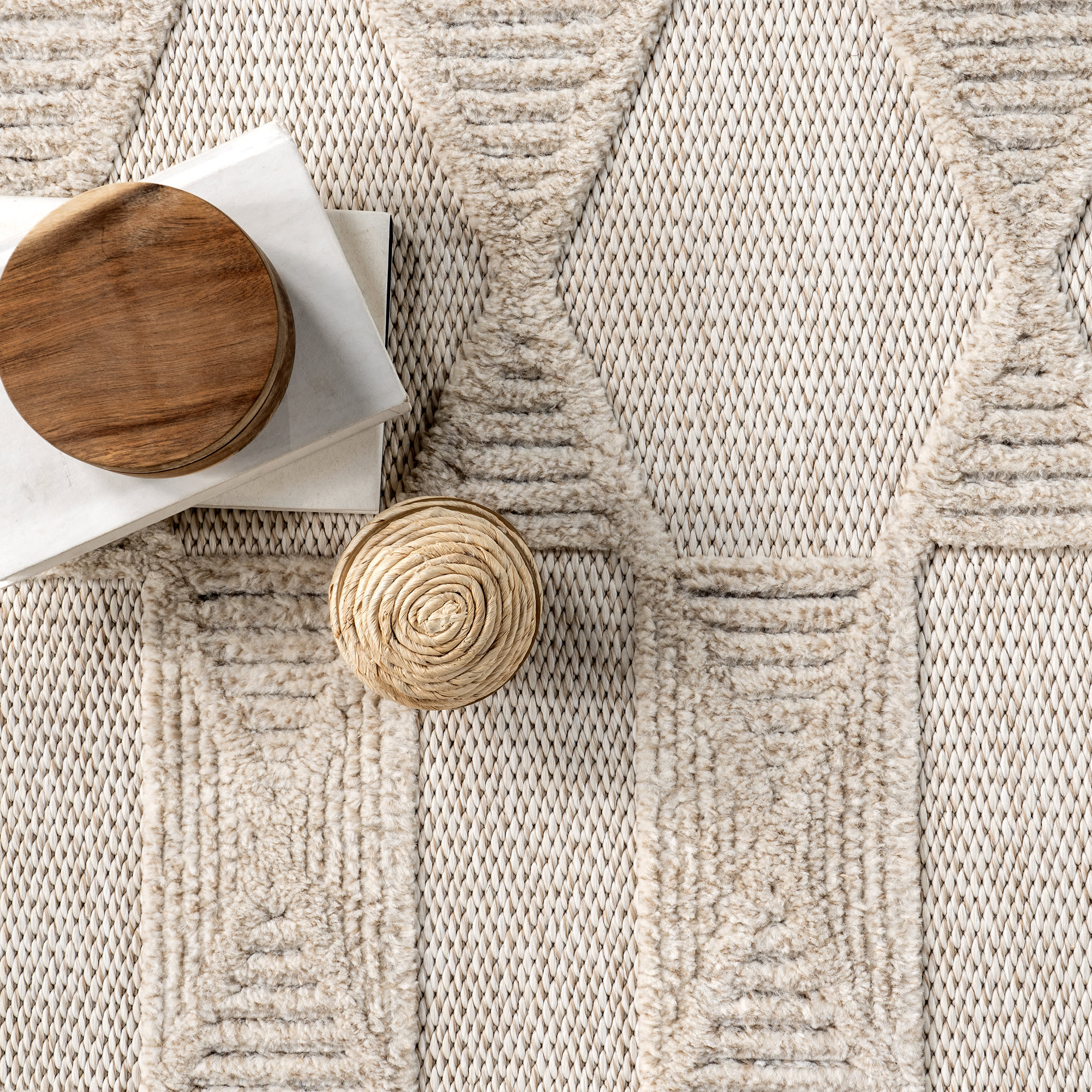 Marietta Boxy Trellis Rug | Ivory - Image 7