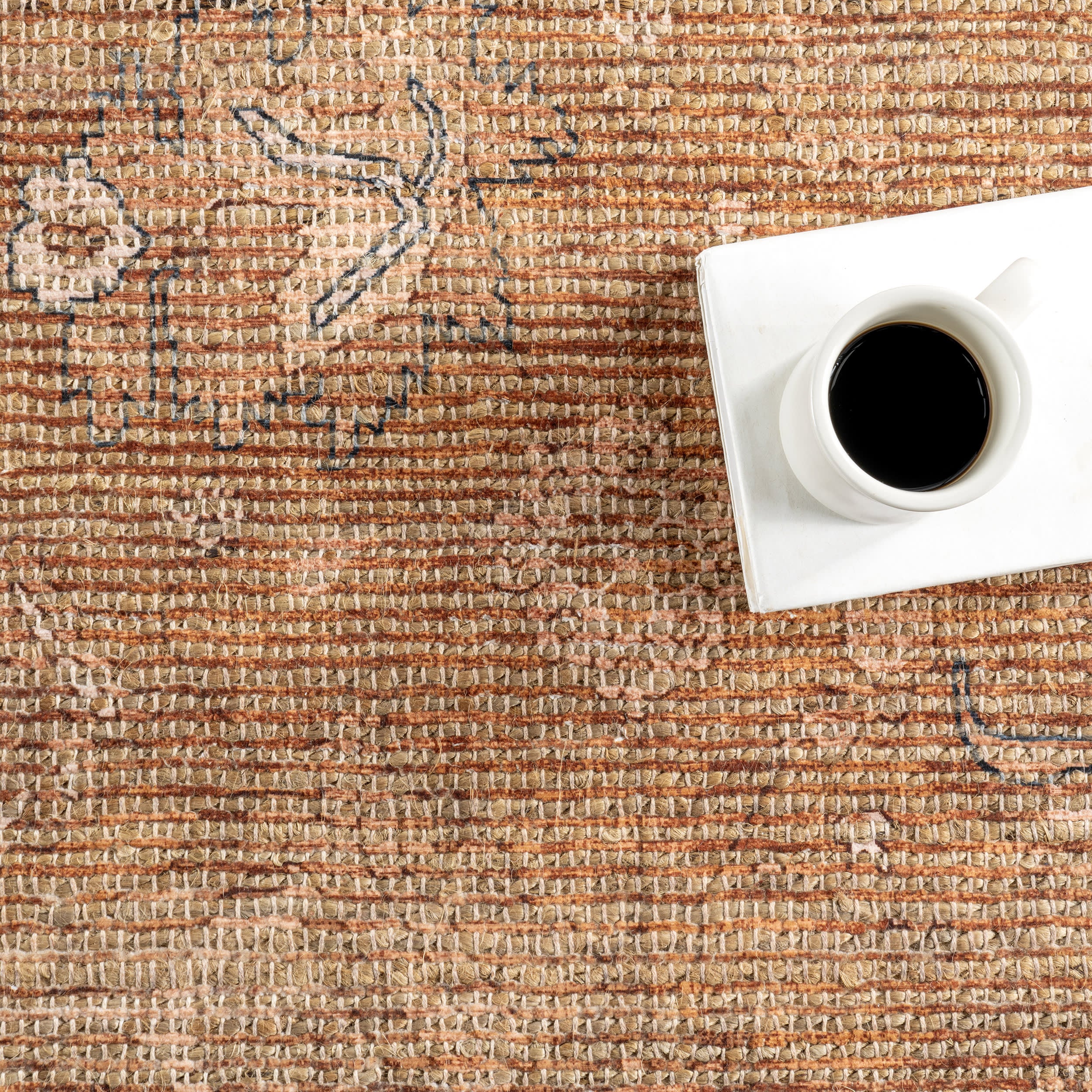 Marigold Tasseled Rug | Brown - Image 7