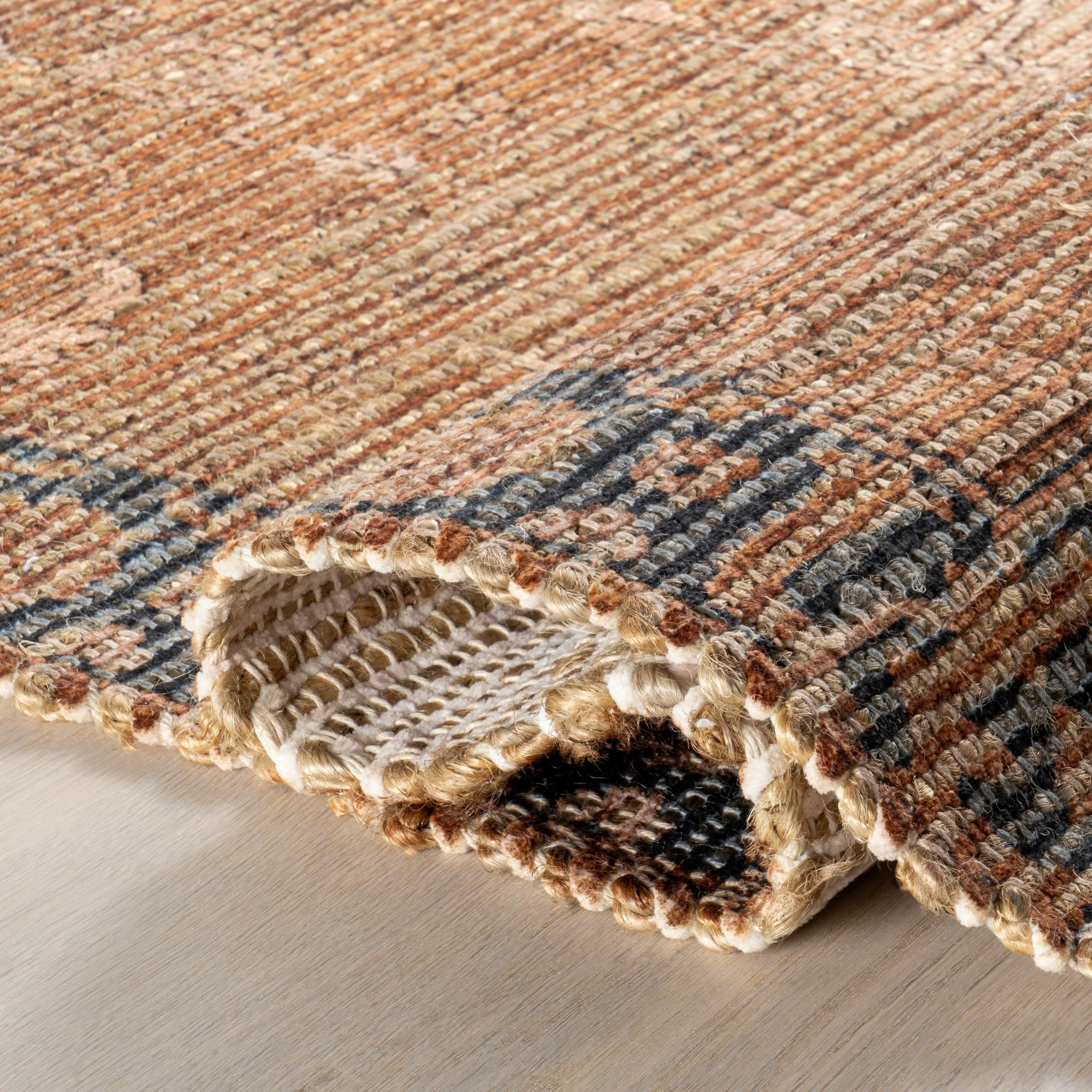Marigold Tasseled Rug | Brown - Image 9