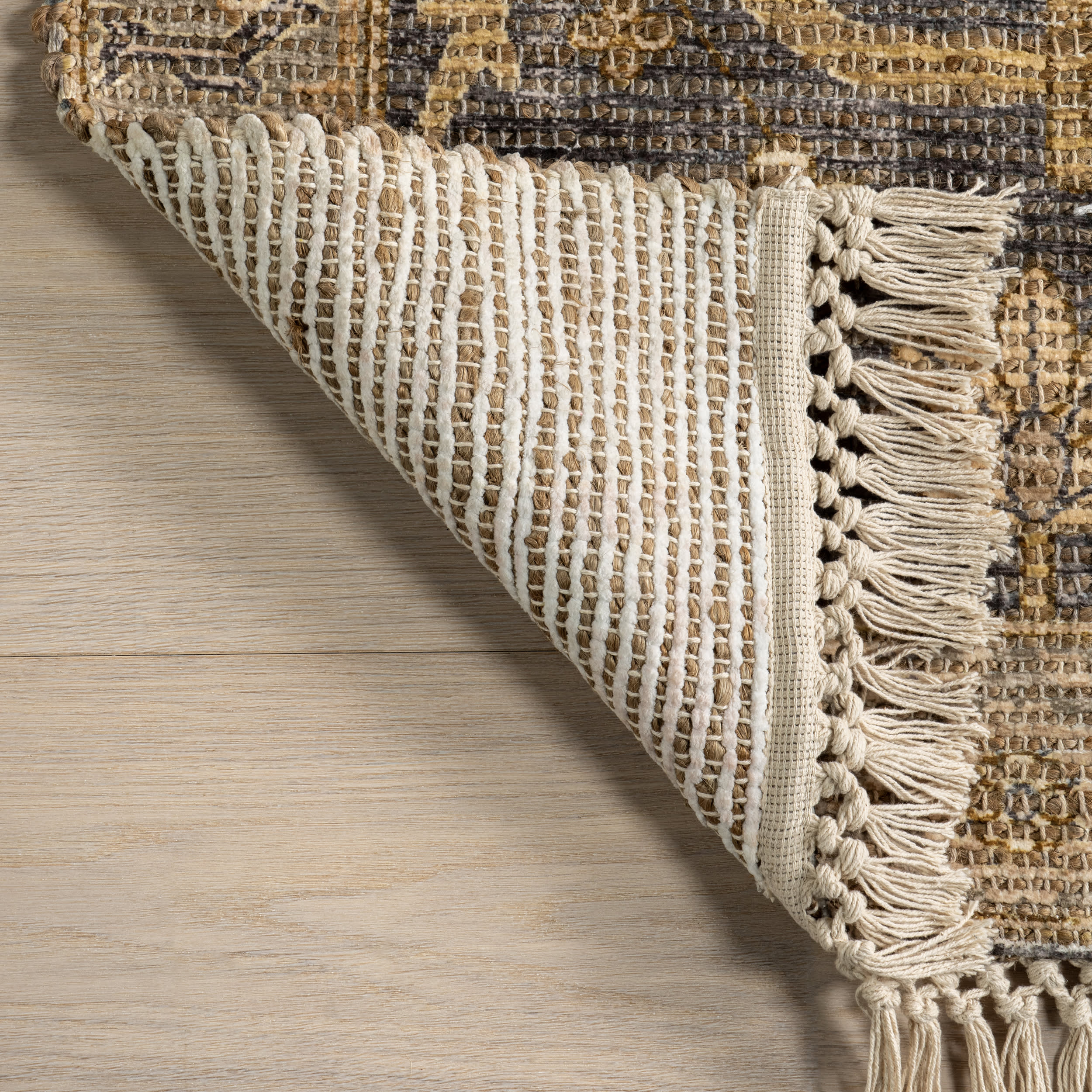 Marigold Tasseled Rug | Dark Brown - Image 6