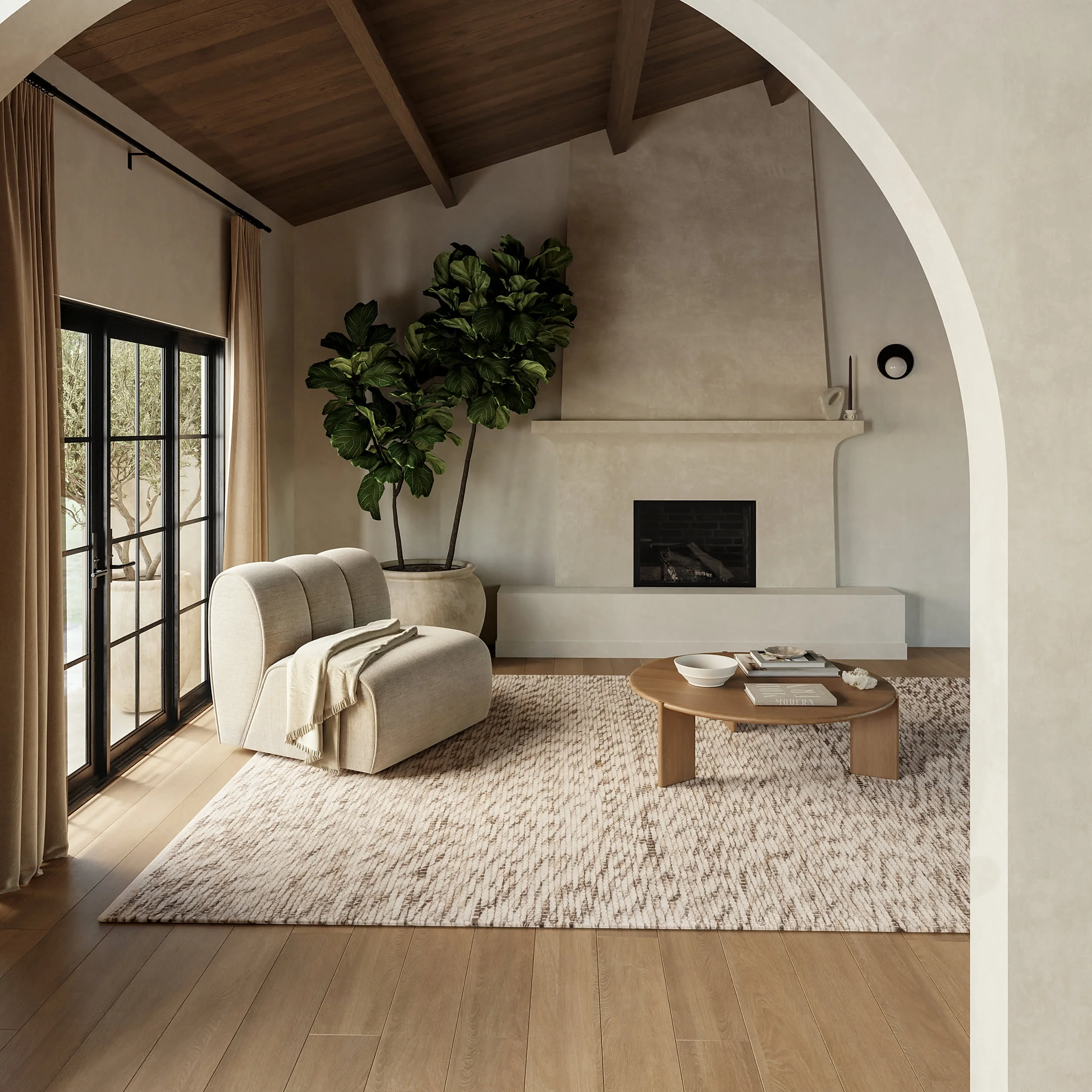 Marilyn Marled Rug | Charcoal - Image 2