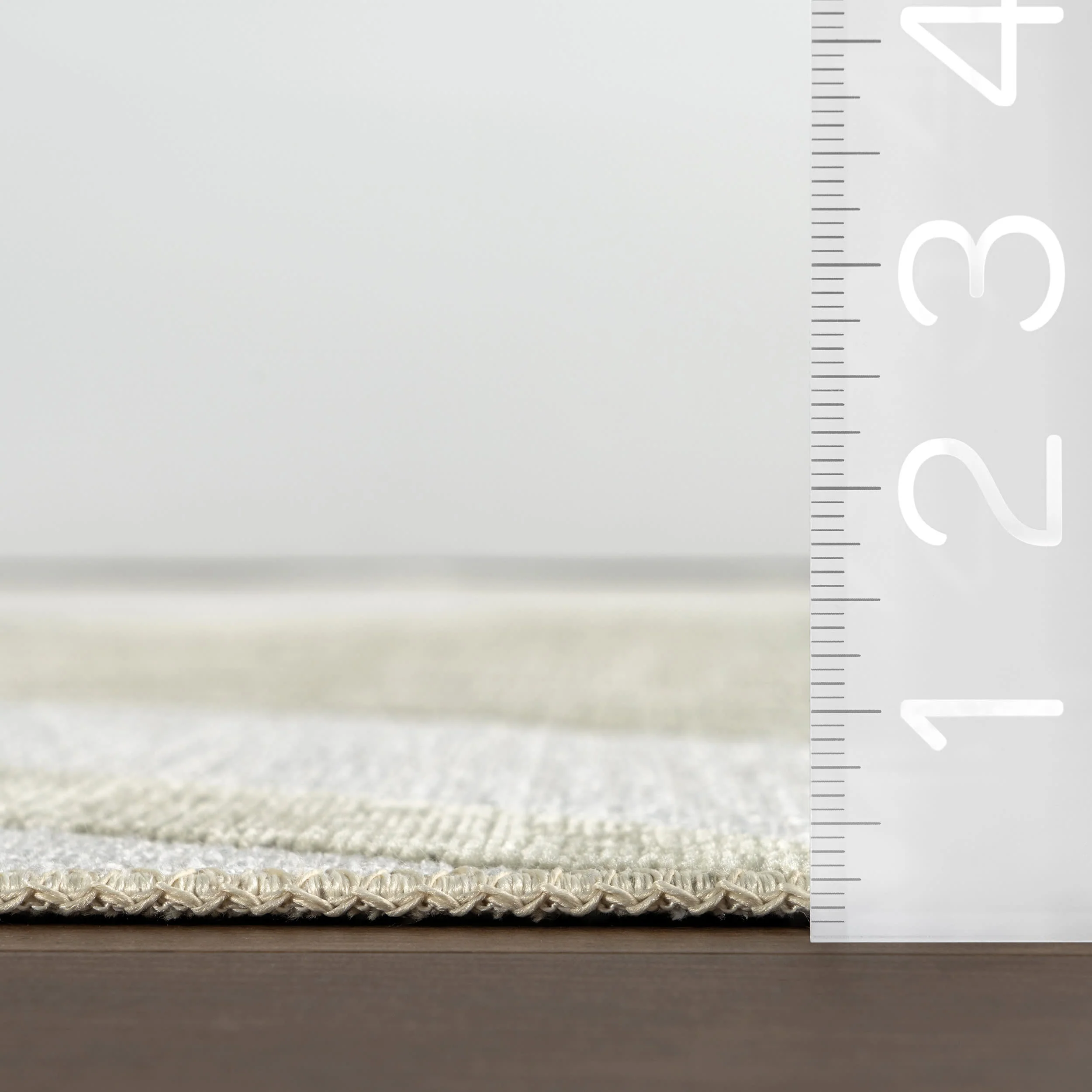 Marion Abstract Fringed Reversible Washable Rug | Green - Image 7
