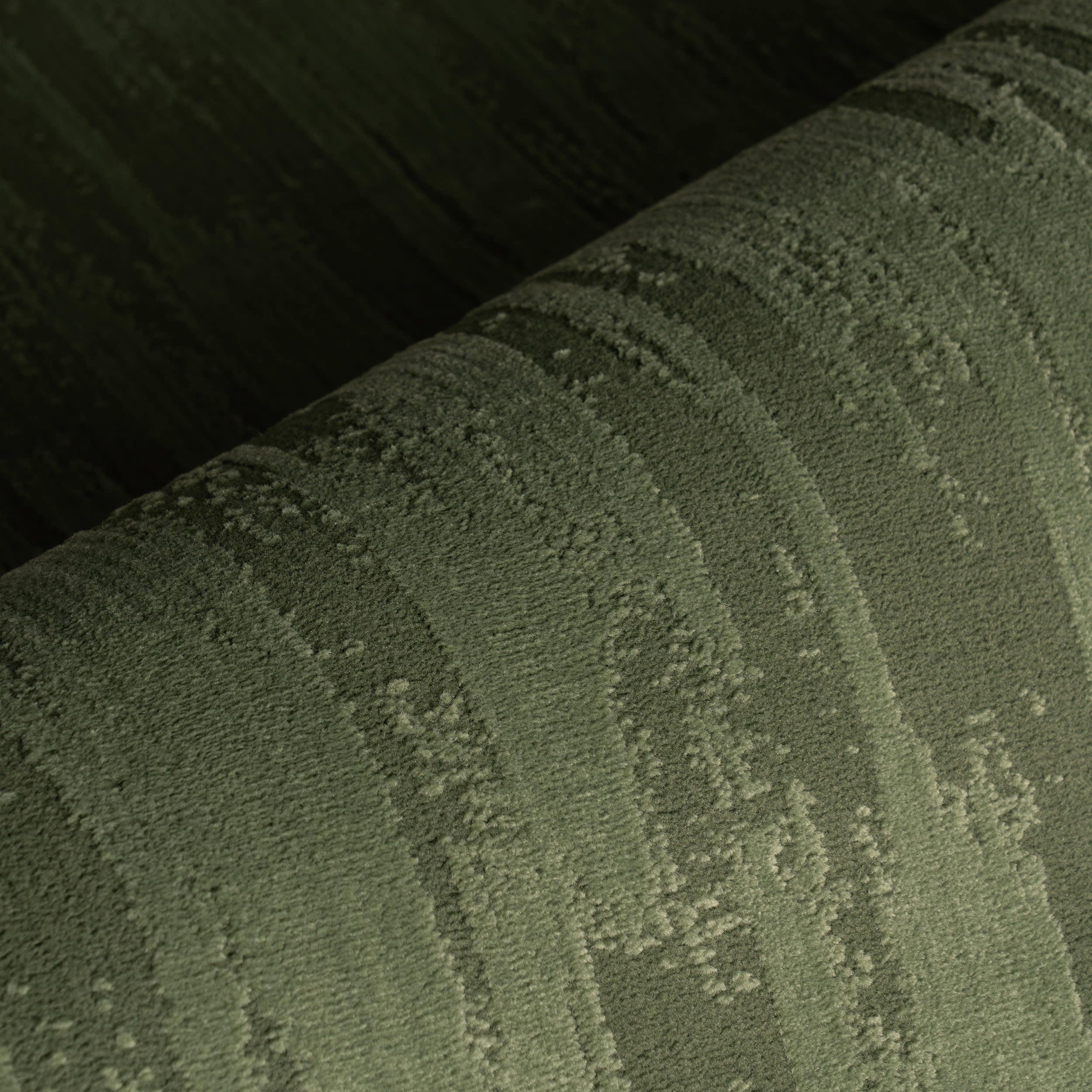 Marish Abstract Plush Textured Washable Rug | Green - Image 3