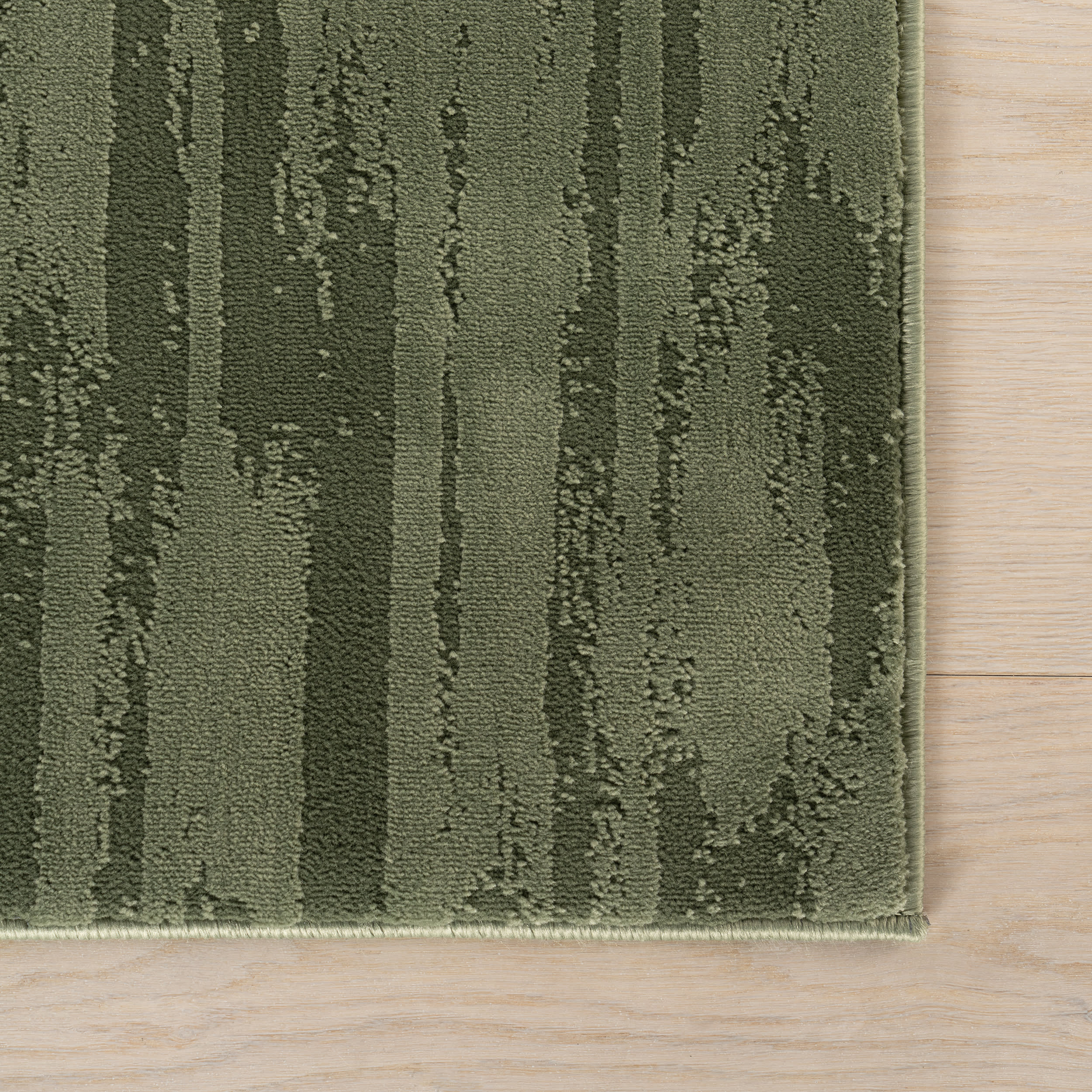 Marish Abstract Plush Textured Washable Rug | Green - Image 4