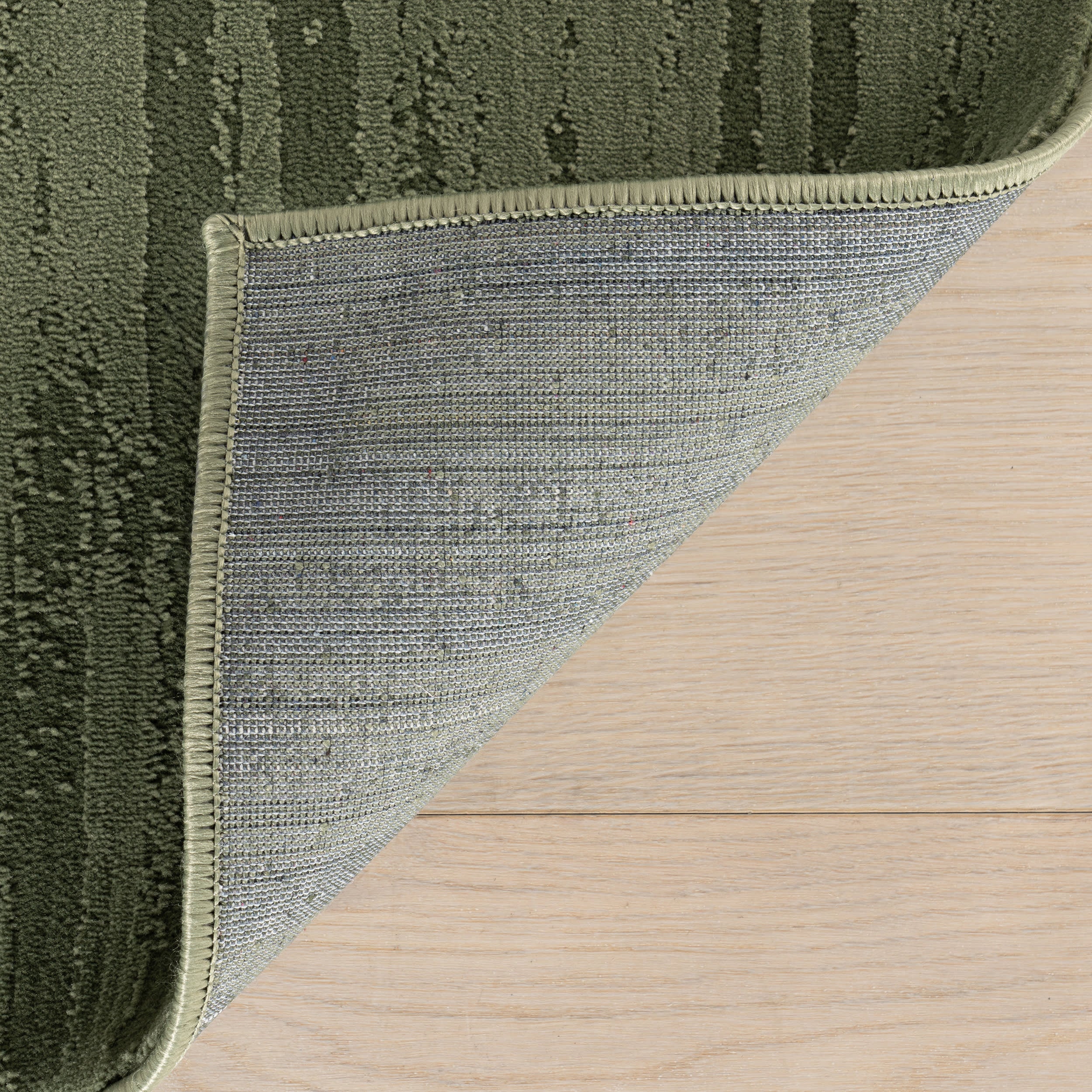 Marish Abstract Plush Textured Washable Rug | Green - Image 8