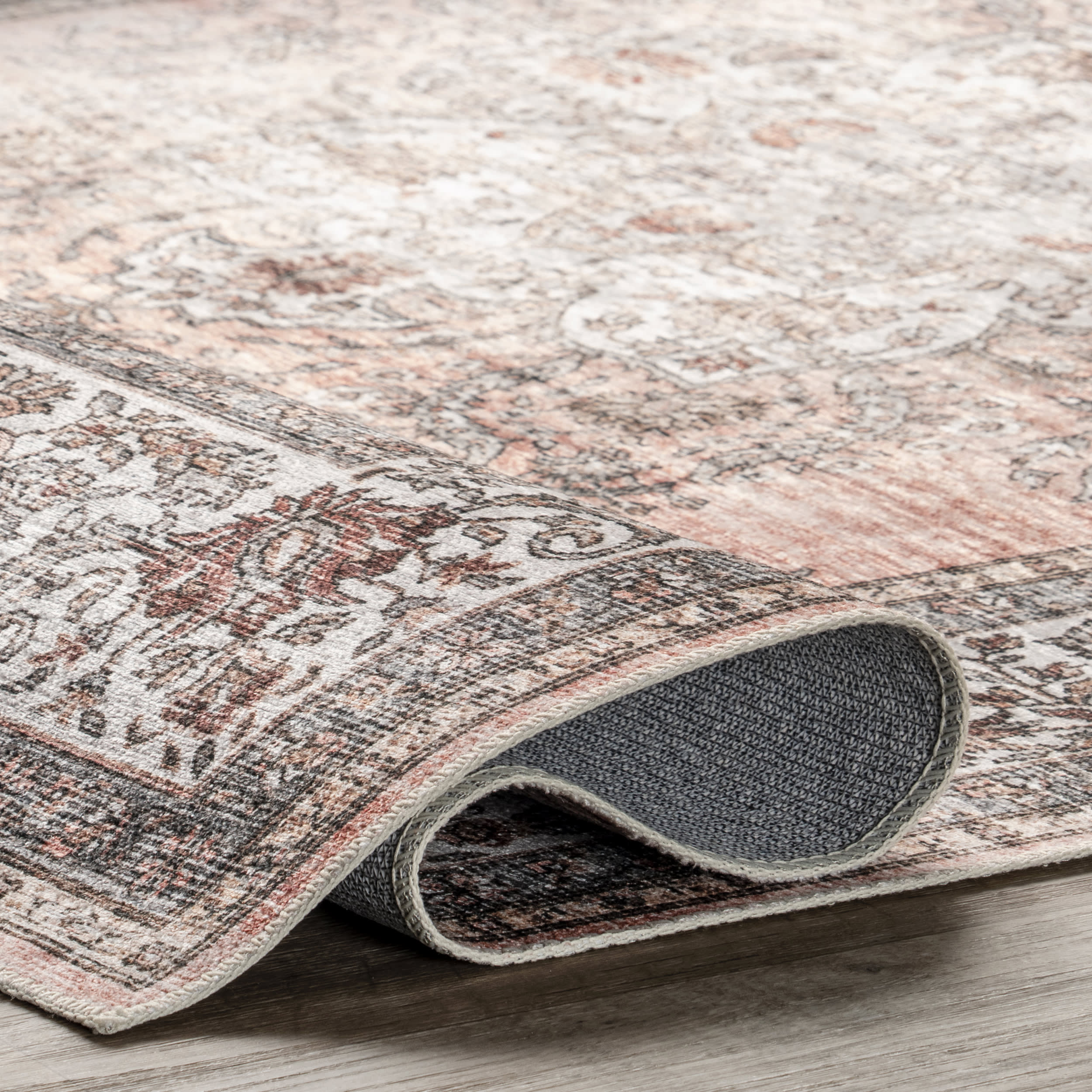 Marissa Spill Proof Washable Rug | Blush - Image 6
