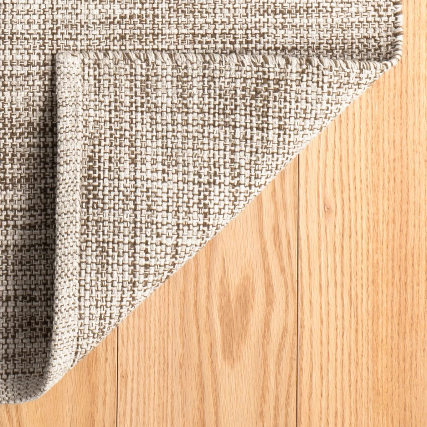 Marled Handwoven Cotton Rug | Brown - Image 4