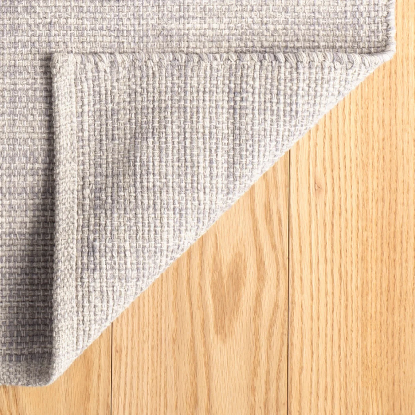 Marled Handwoven Cotton Rug | Grey - Image 6