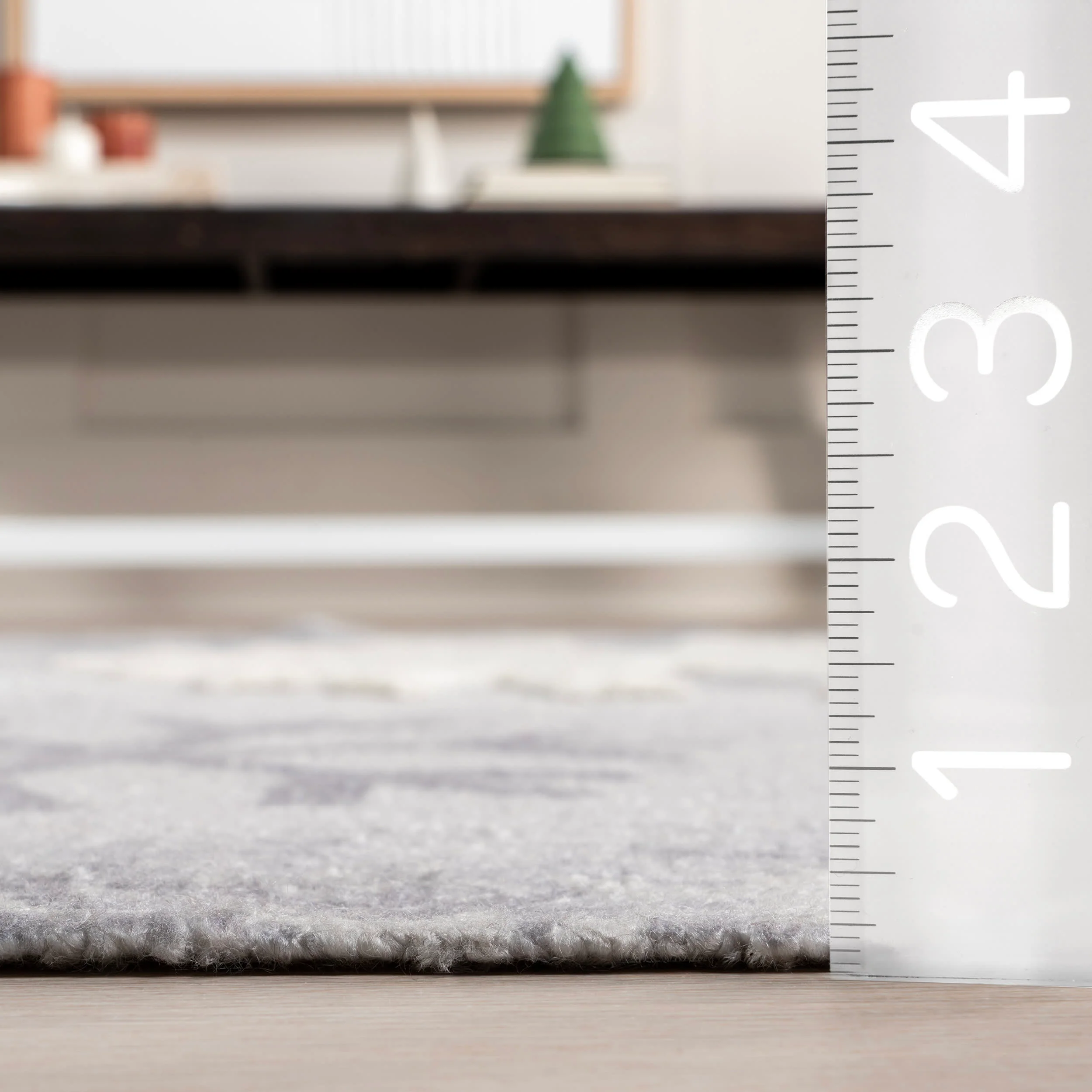 Marleigh Crystal Snowflake Rug | Grey - Image 5