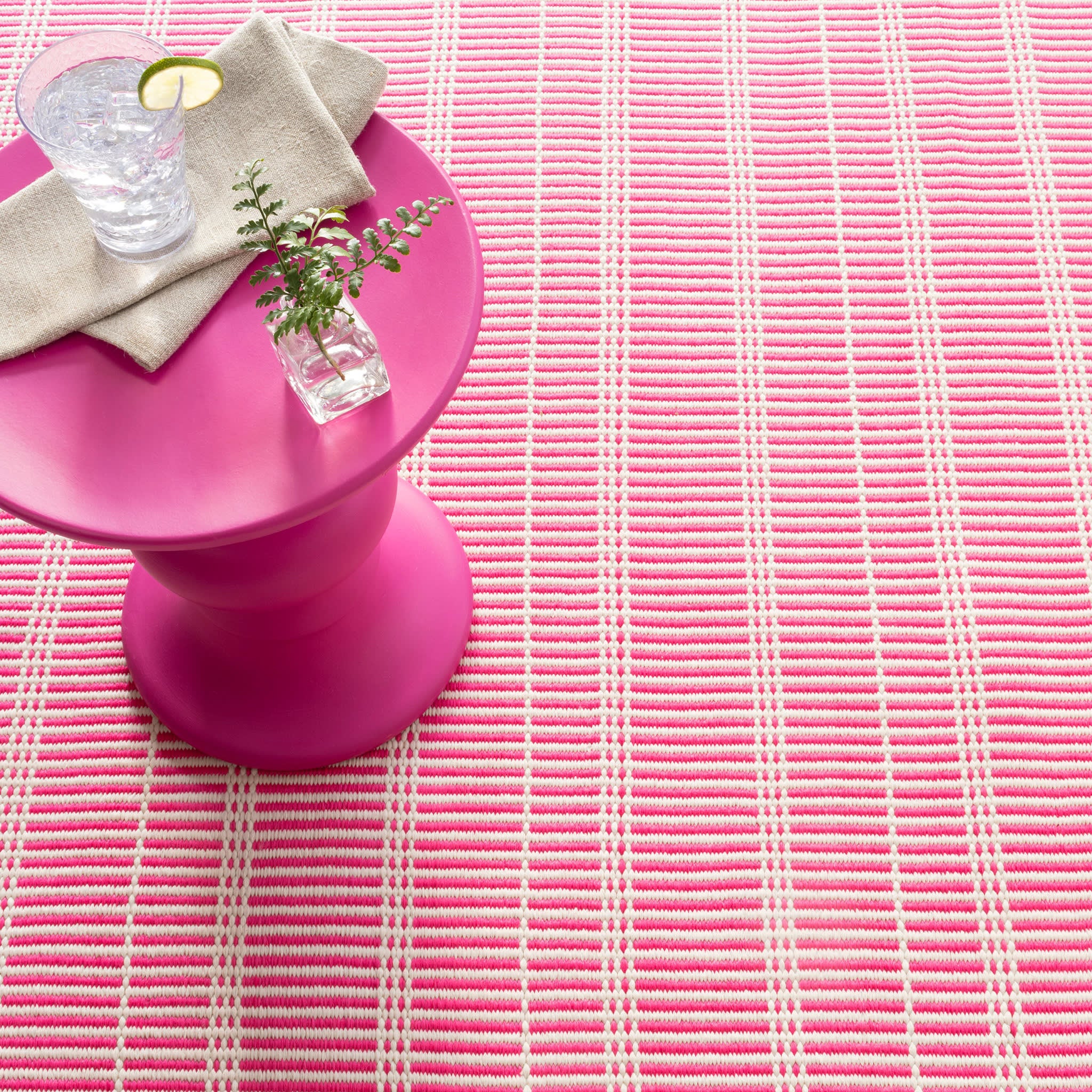 Marlo Handwoven Indoor/Outdoor Rug | Fuchsia - Image 2