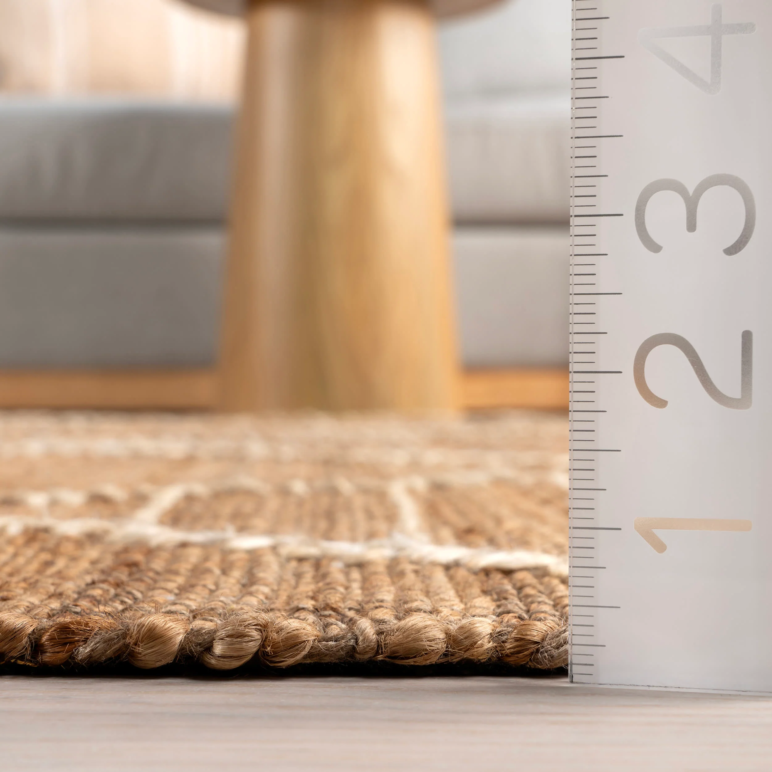 Marlow Handstitched Jute Tasseled Rug | Natural - Image 5