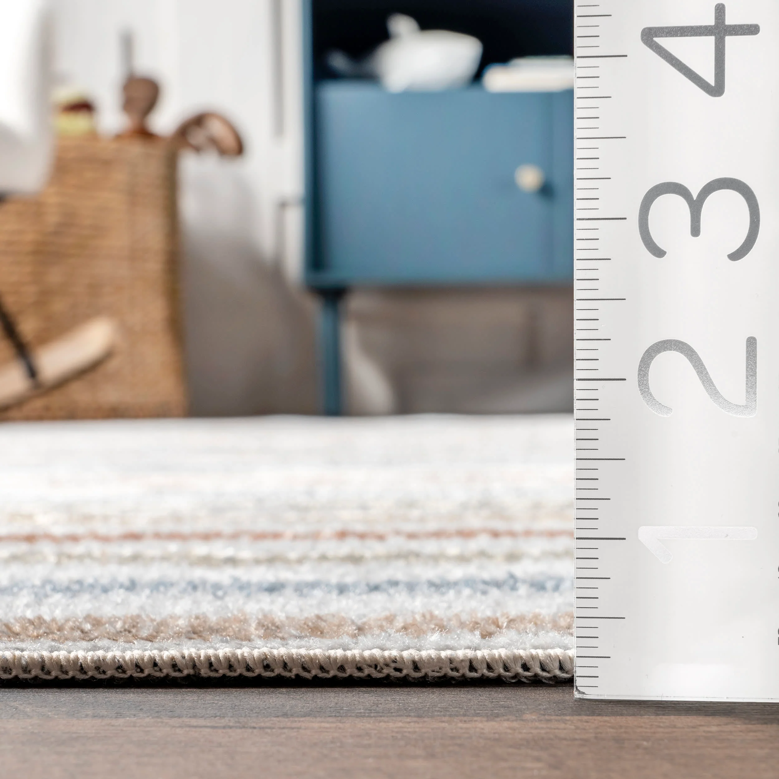 Marlowe Colorful Stripes Washable Rug | Multicolor - Image 5