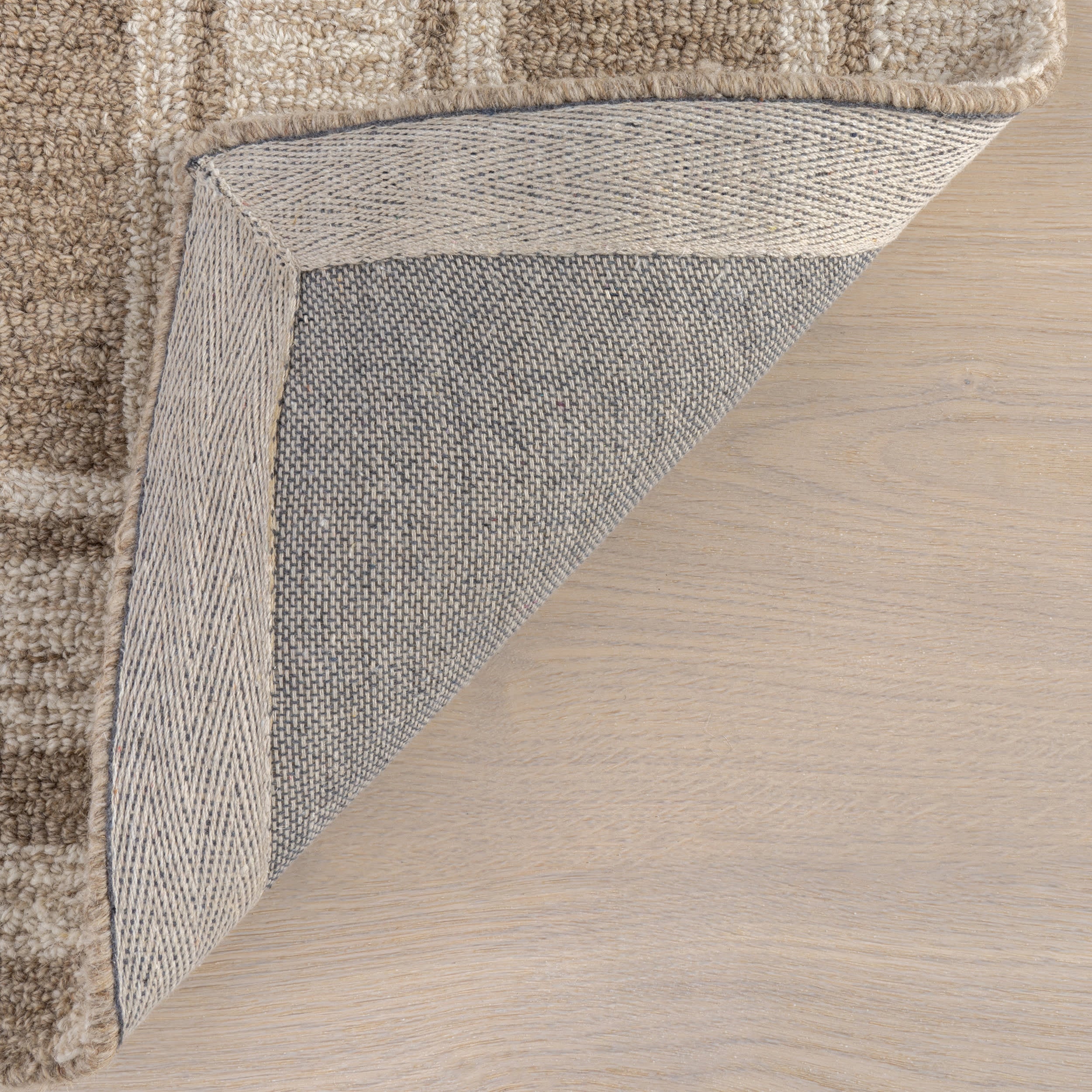 Marlowe Geometric Wool Rug | Beige - Image 6