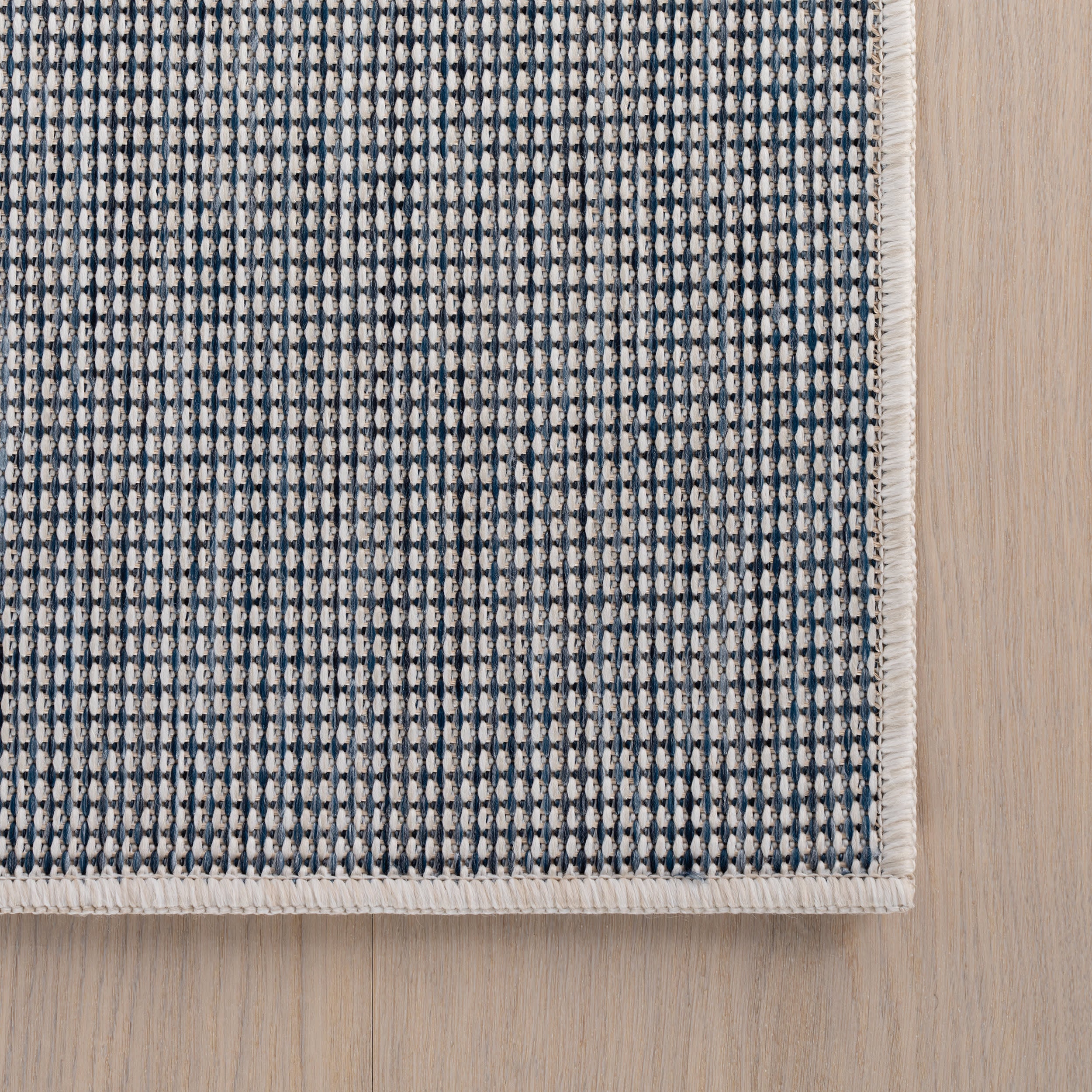 Marnie Coastal Geometric Indoor/Outdoor Rug | Blue - Image 4