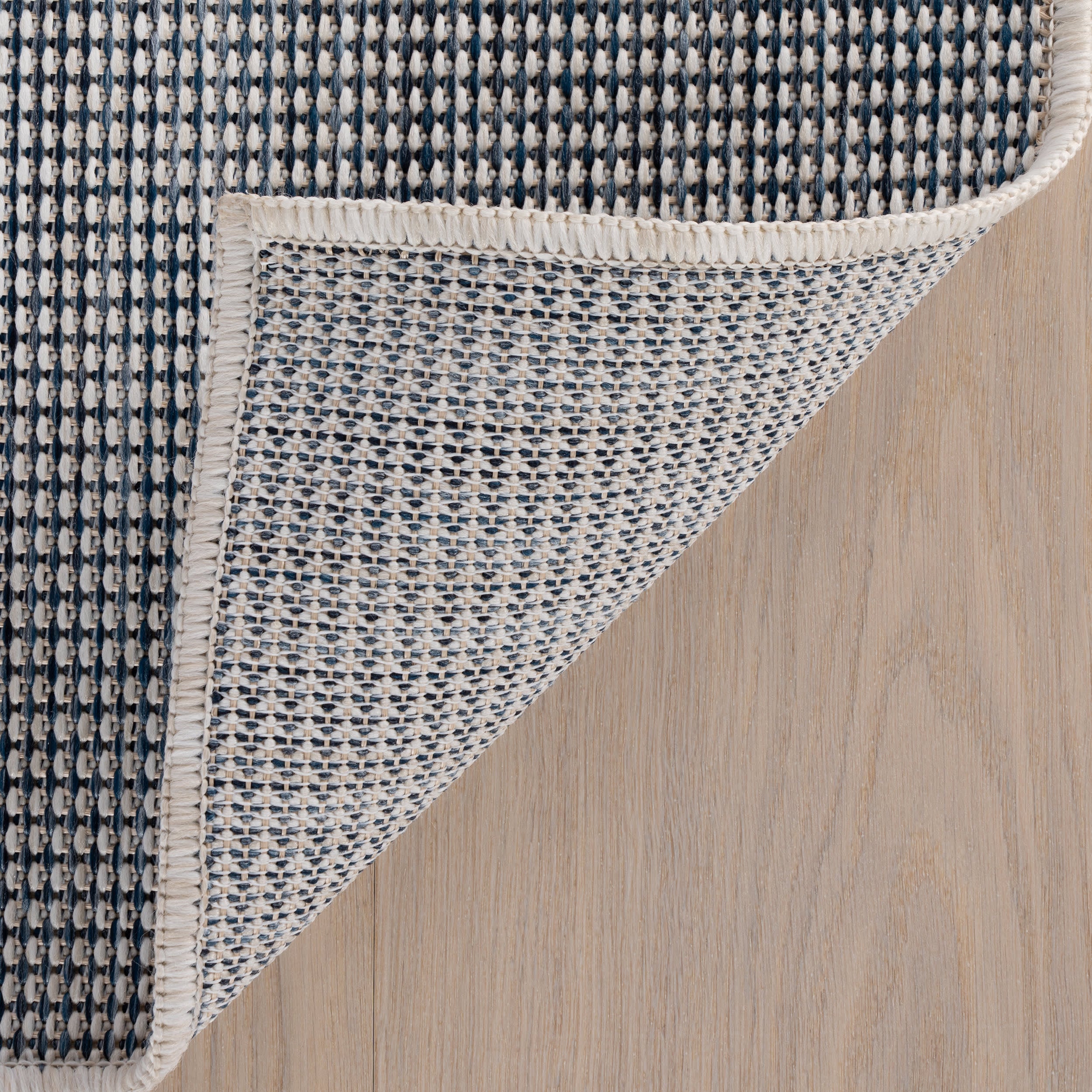 Marnie Coastal Geometric Indoor/Outdoor Rug | Blue - Image 8