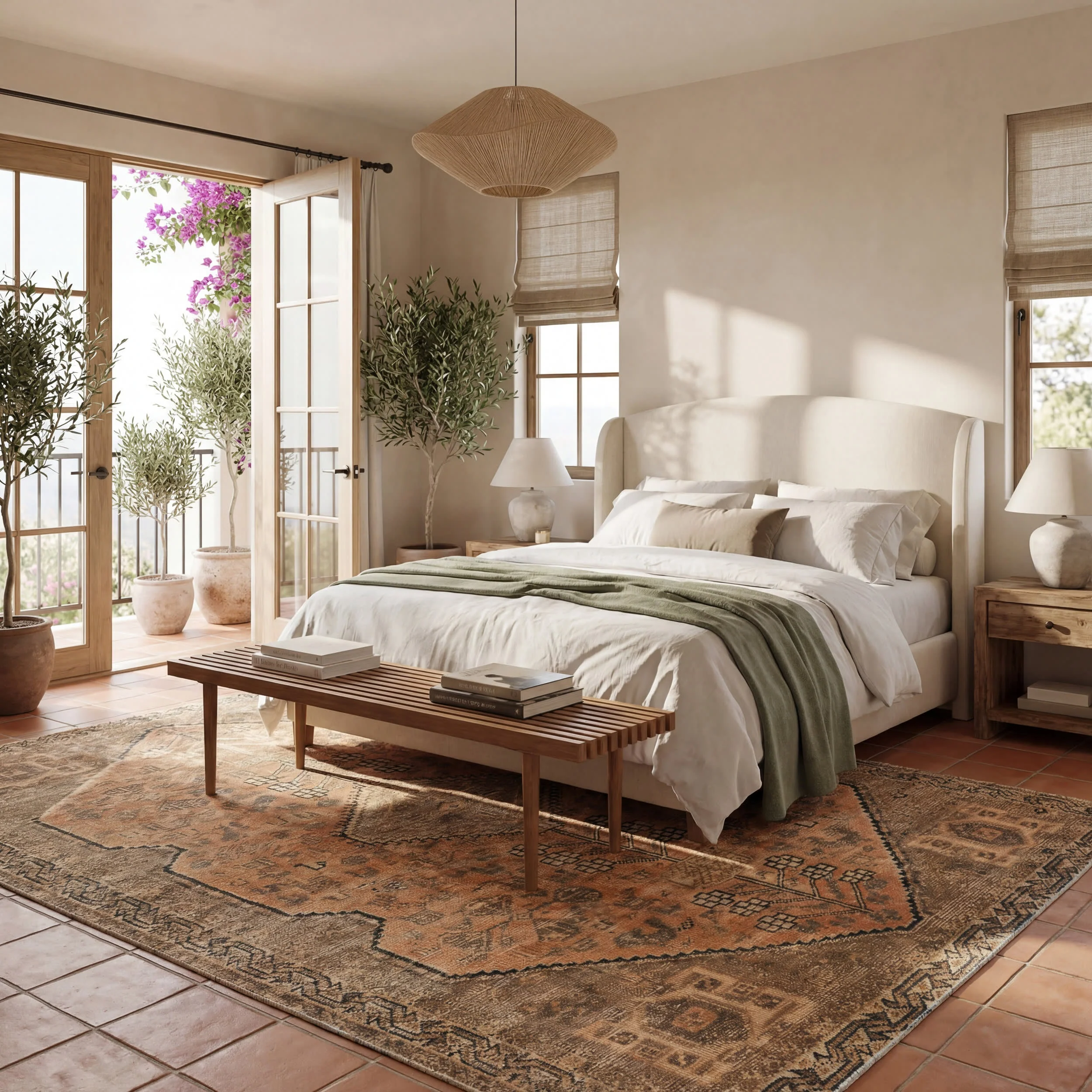 Marth Medallion Washable Rug | Brown - Image 10