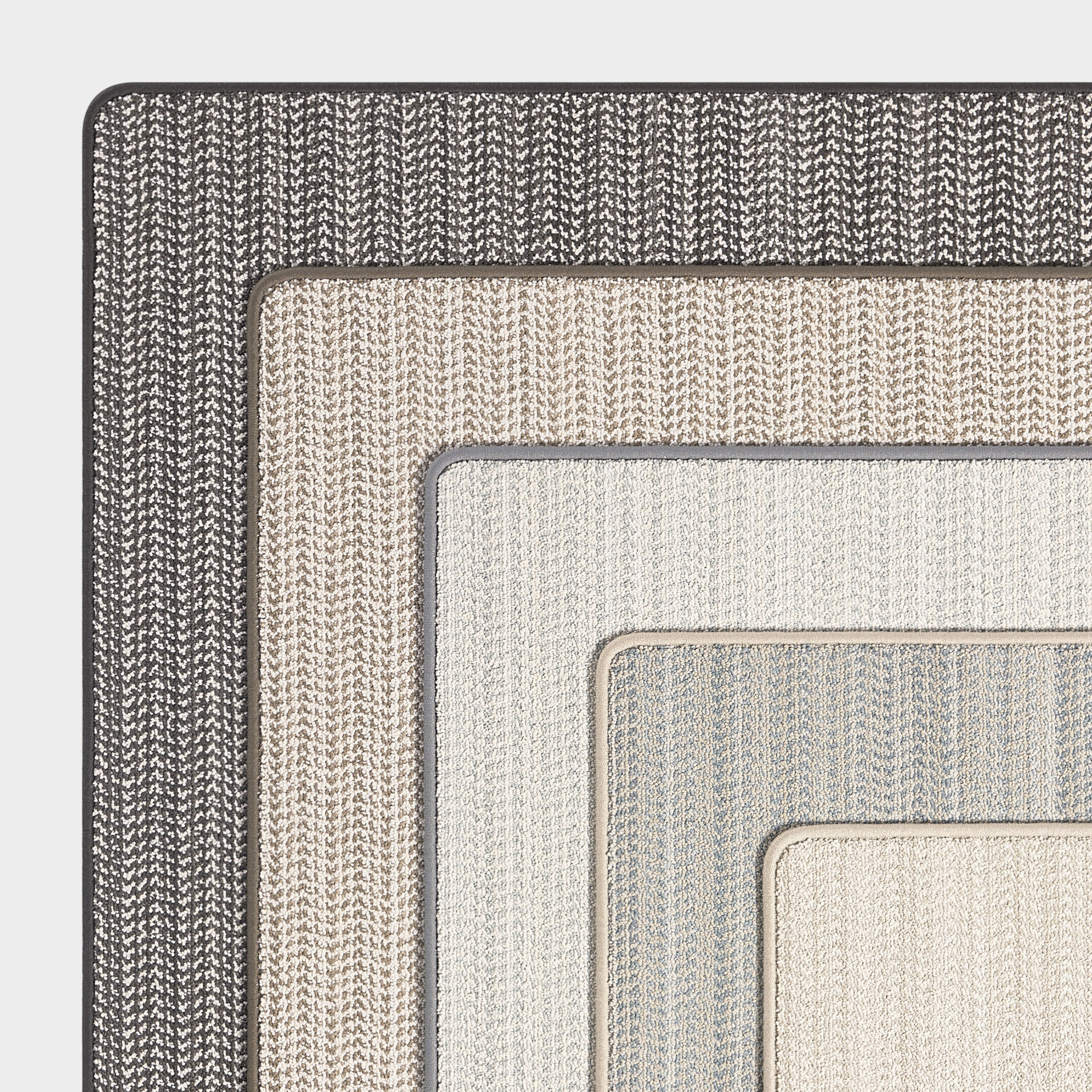Martin Micro-Chevron Custom Rug | Blue - Image 5