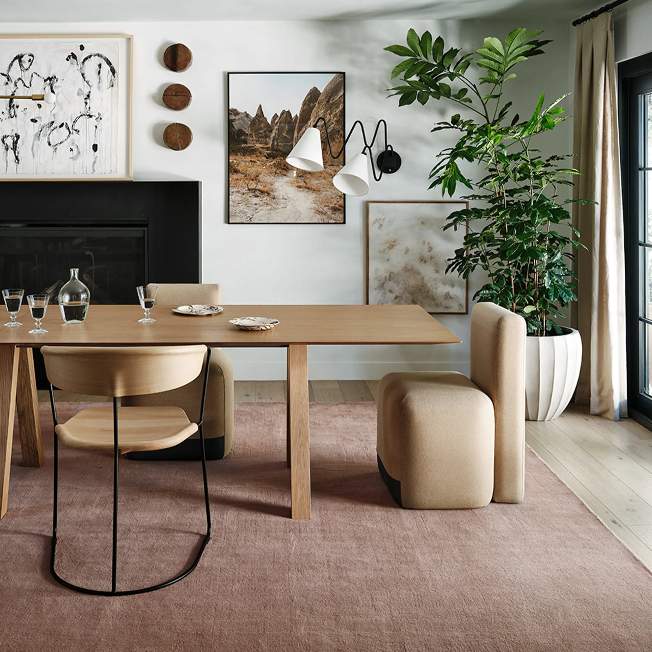 Maru Wool Rug | Blush - Image 2
